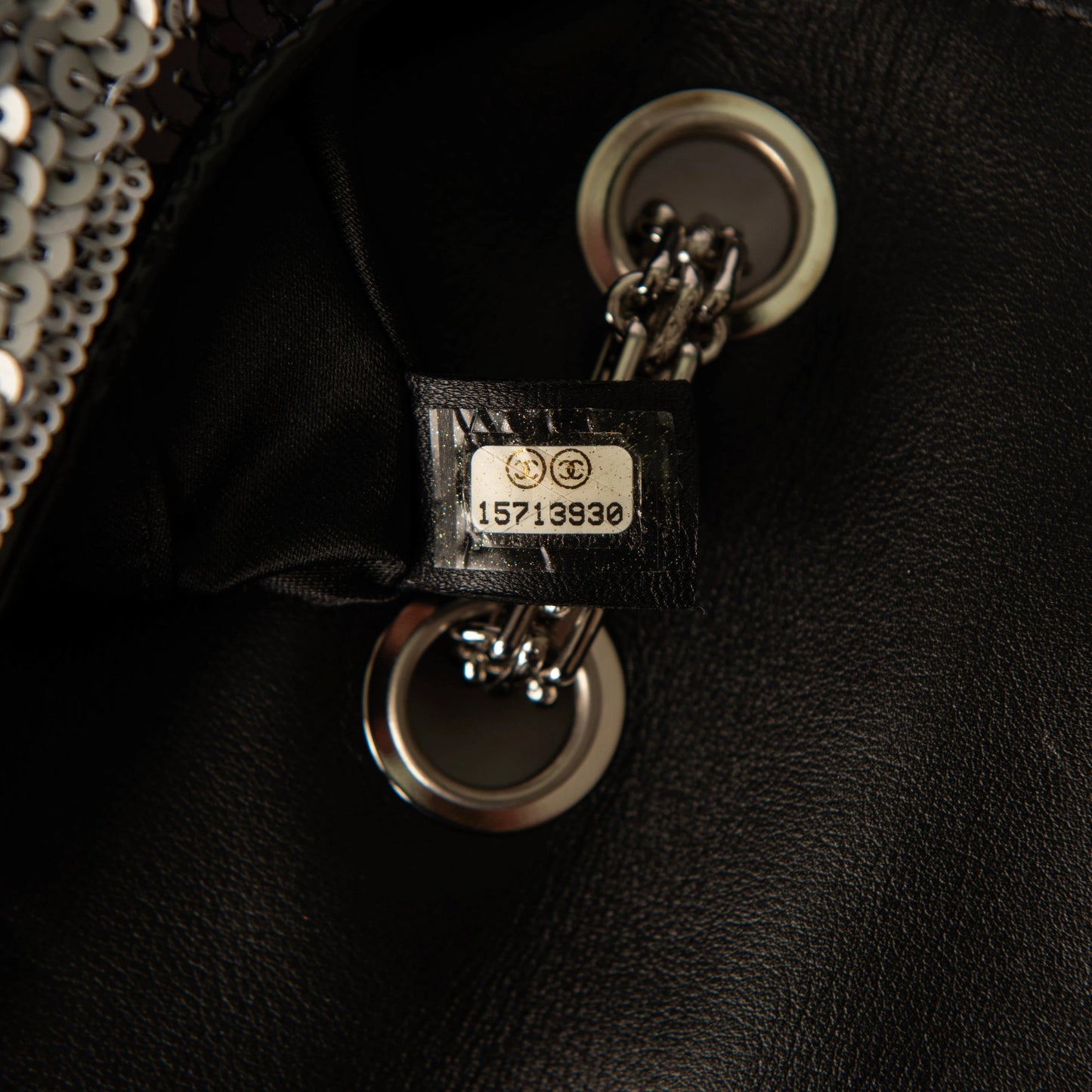 Chanel Sequin Reissue Flap Bag - Black
