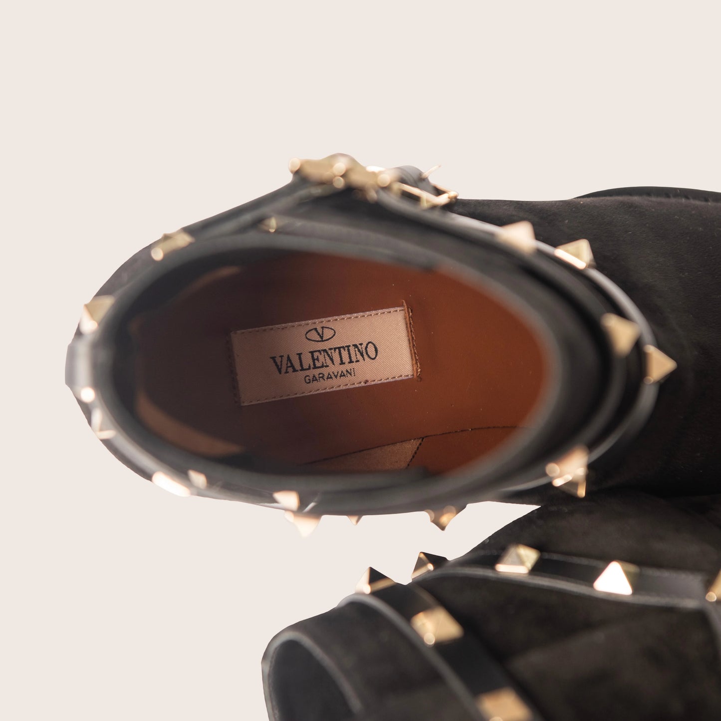Valentino Garavani Rockstud Ankle Boots Black