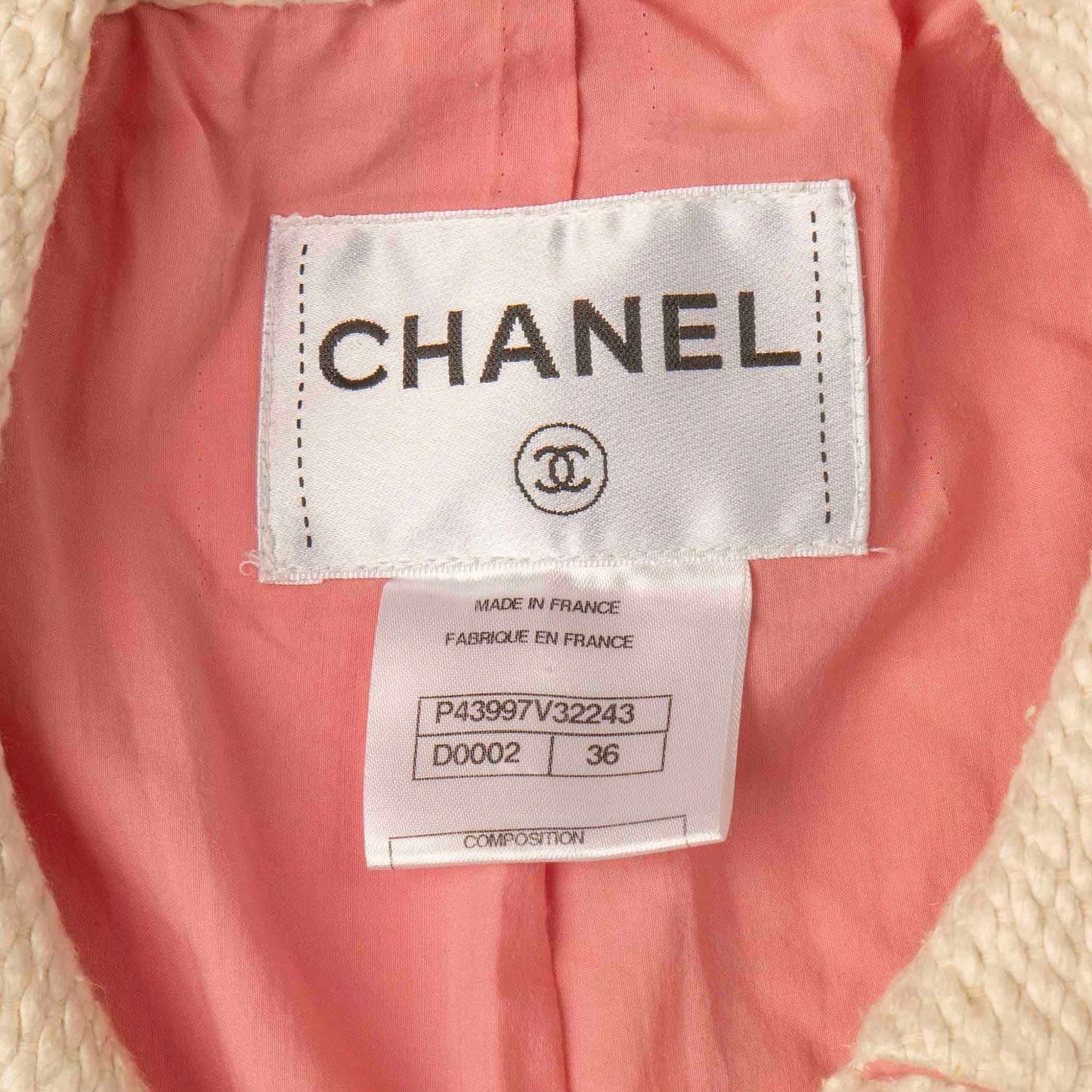 Chanel Cream Jewel Button Jacket