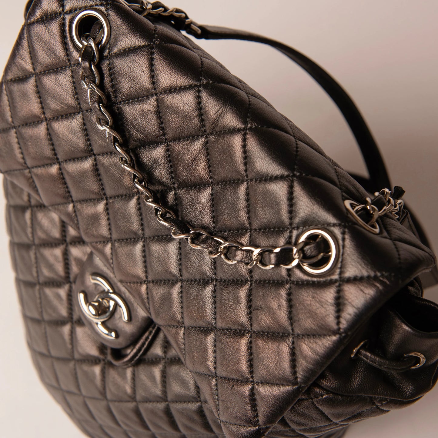 Chanel Black Quilted Leather Large Urban Spirit Backpack