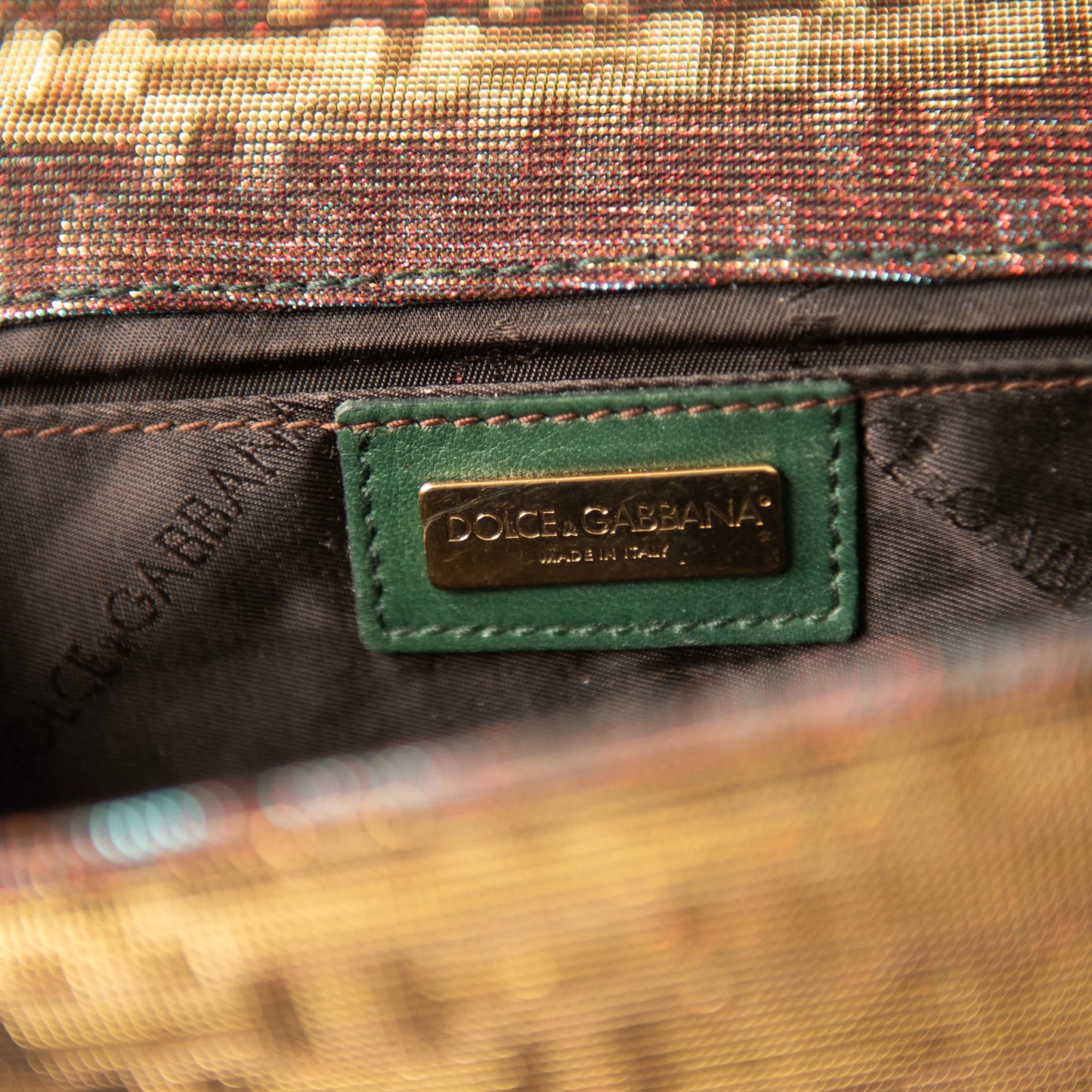 Dolce & Gabbana DG Iridescent Rhinestone Clutch