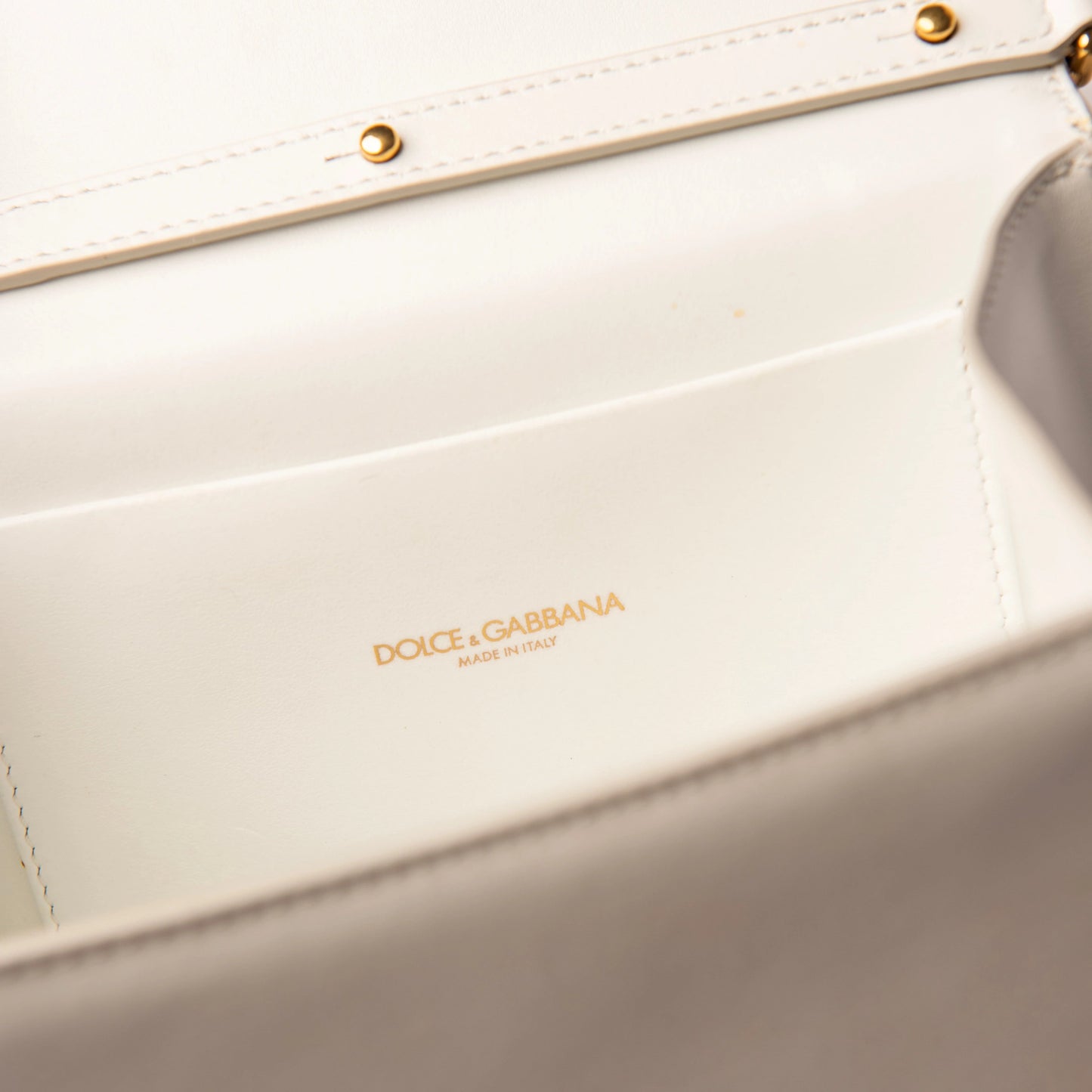 Dolce & Gabbana Devotion Bag in White Leather