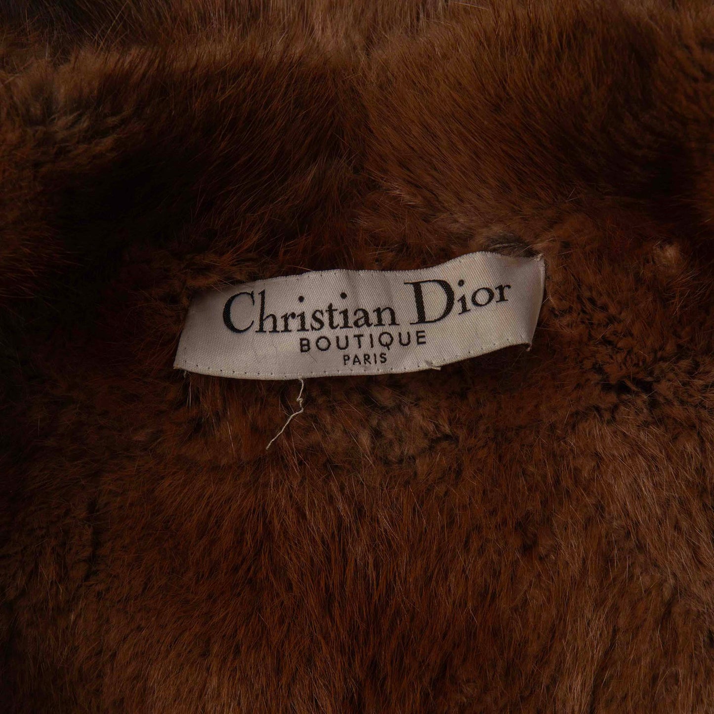 Dior Hand-Painted Fur Coat