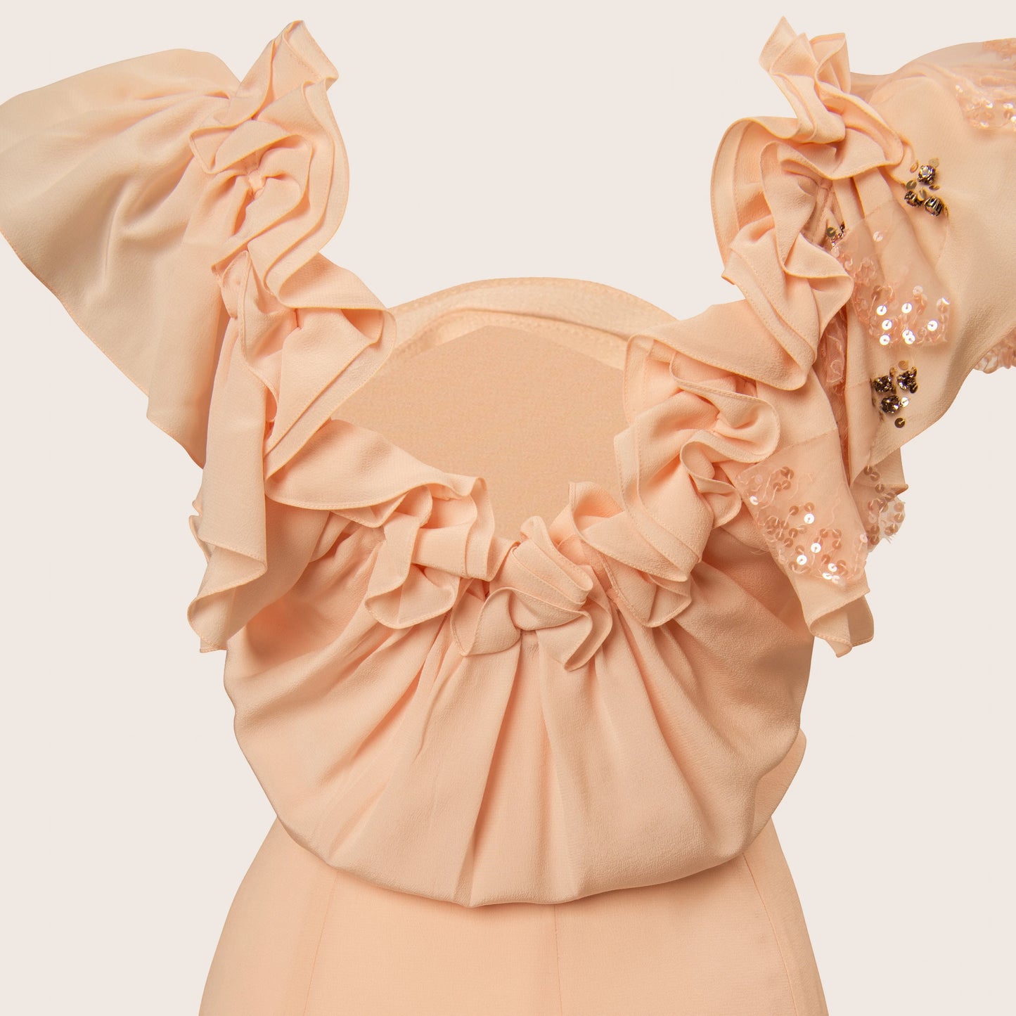 Dior Lace-Trimmed Silk Dress