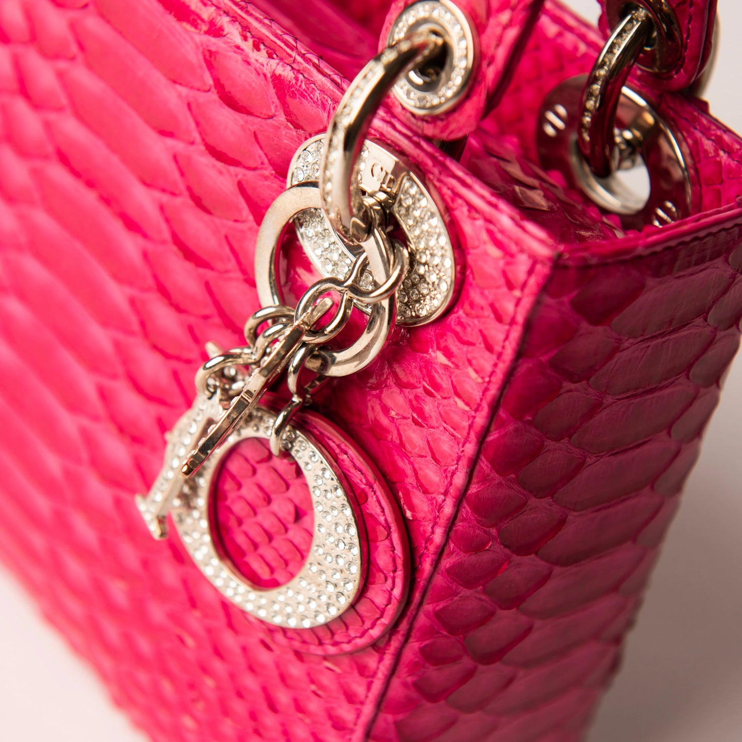 Dior Pink Mini Python Lady Dior