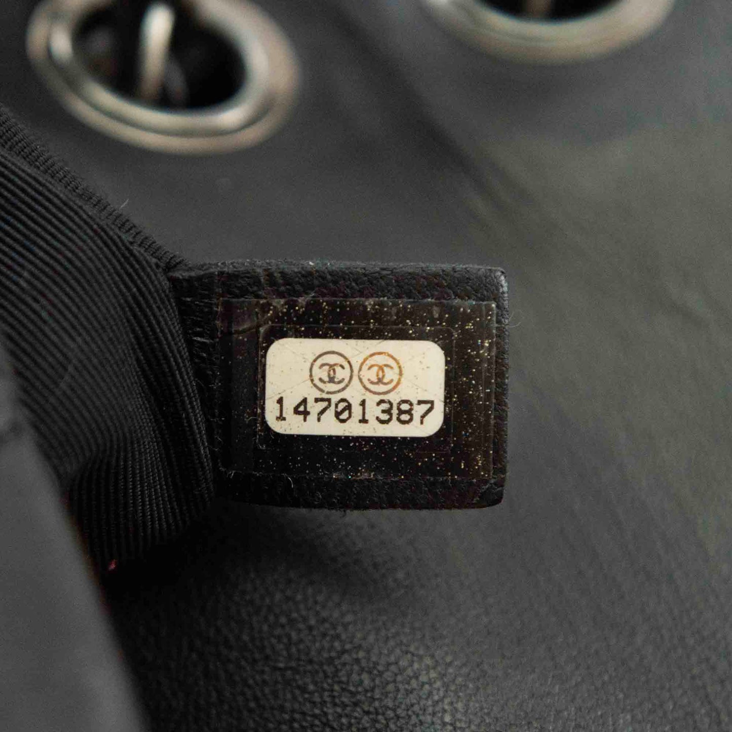 Chanel CaviarSkin Embroidered Chain Bag