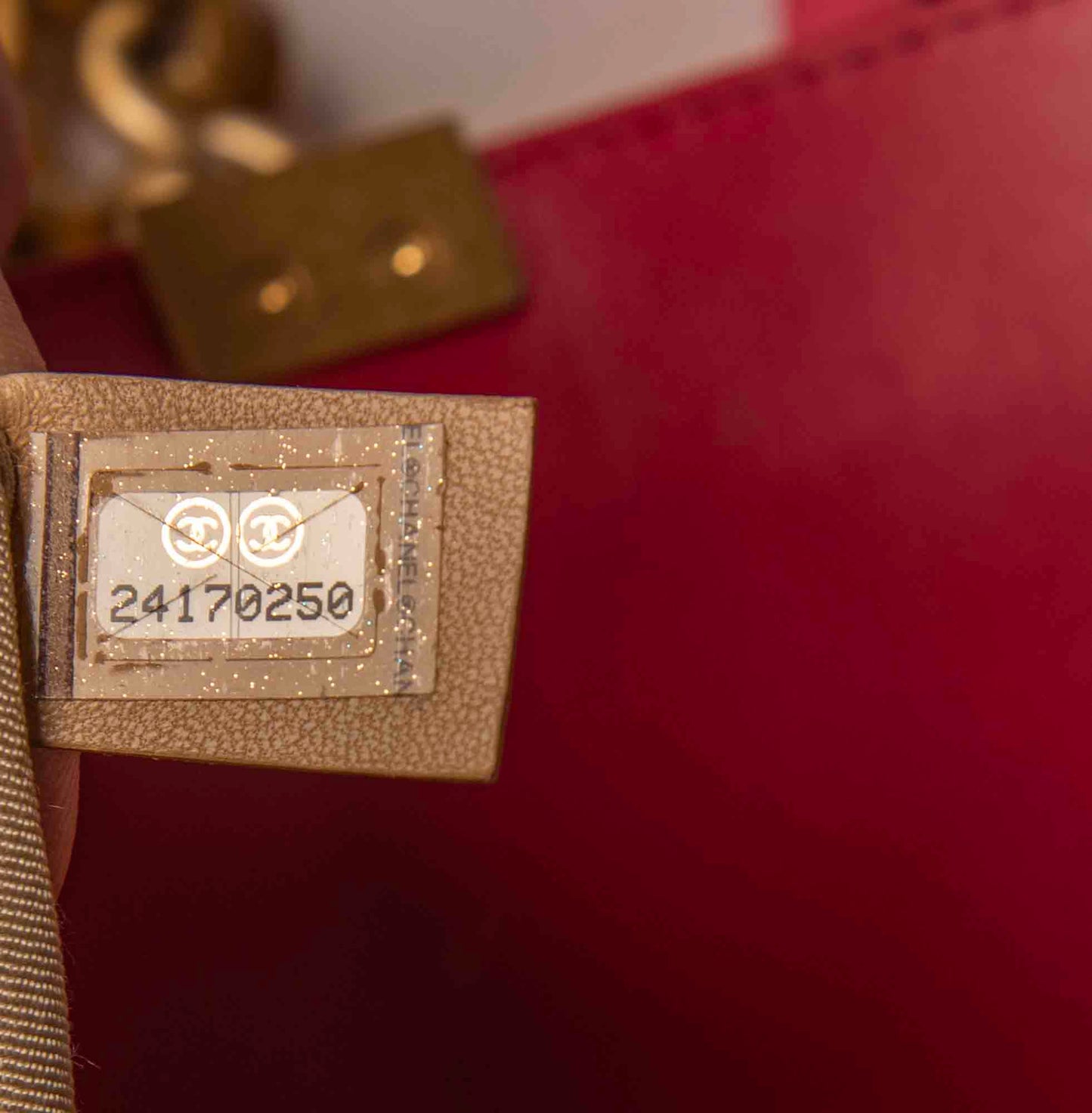 Chanel Red Quilted Lambskin Leather Chain Top Handle Boy Bag