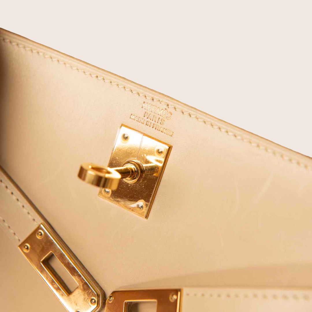 Hermès Chamonix Kelly Sellier 32 Parchemin