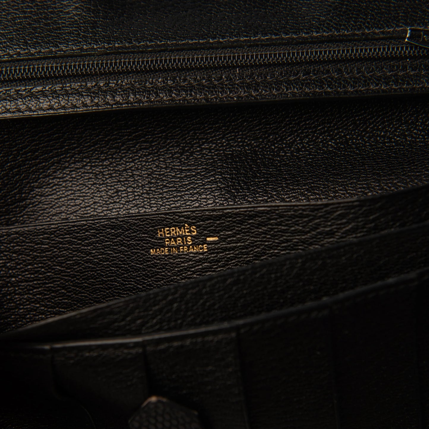 Hermès Black Epsom Constance Long Wallet
