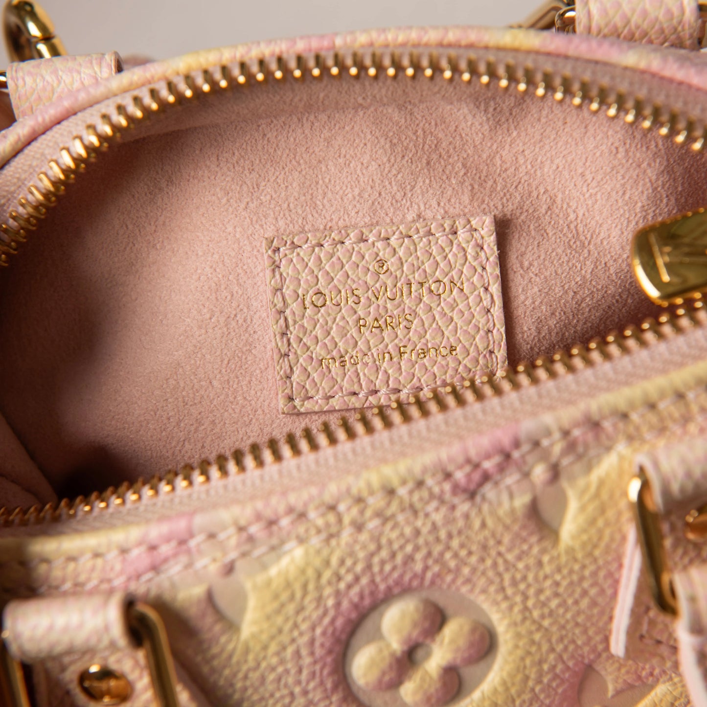 Louis Vuitton LV Nano Speedy Stardust Pink Leather