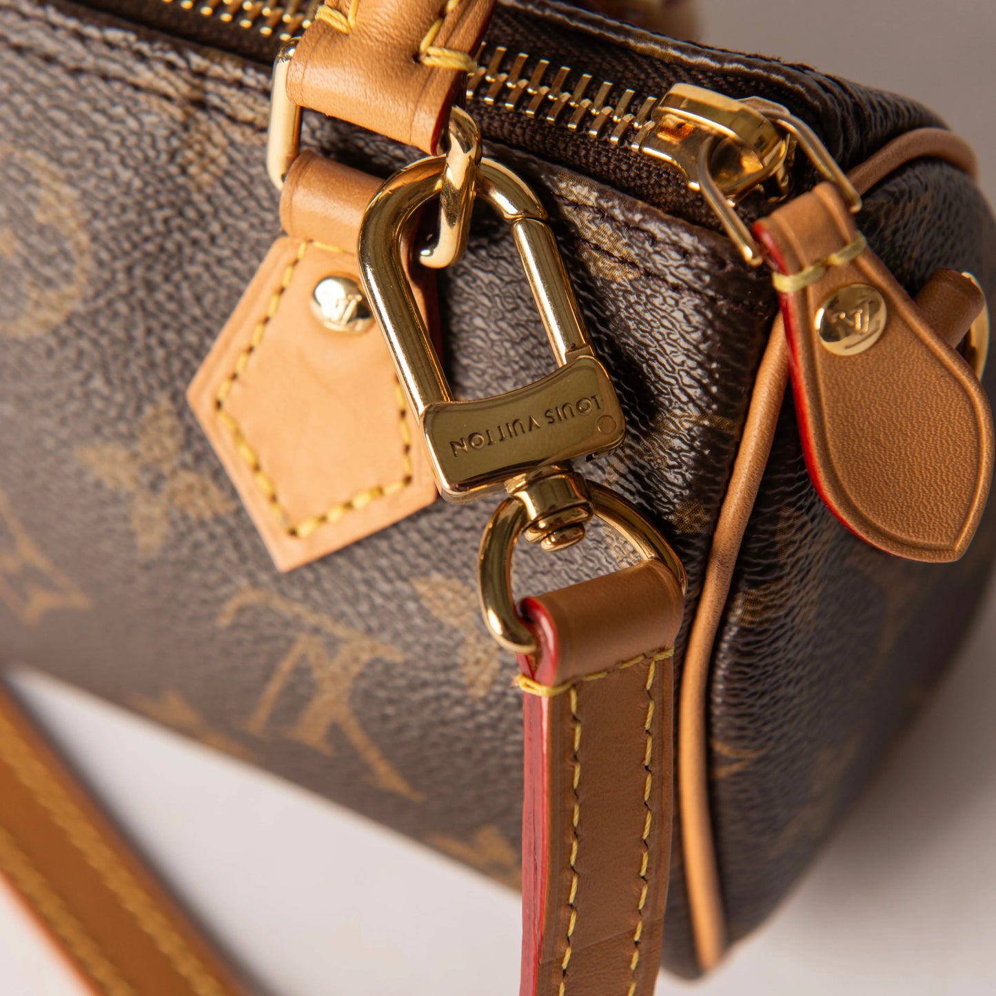 Louis Vuitton Nano Speedy Monogram with Vivienne Snowflake Illustration