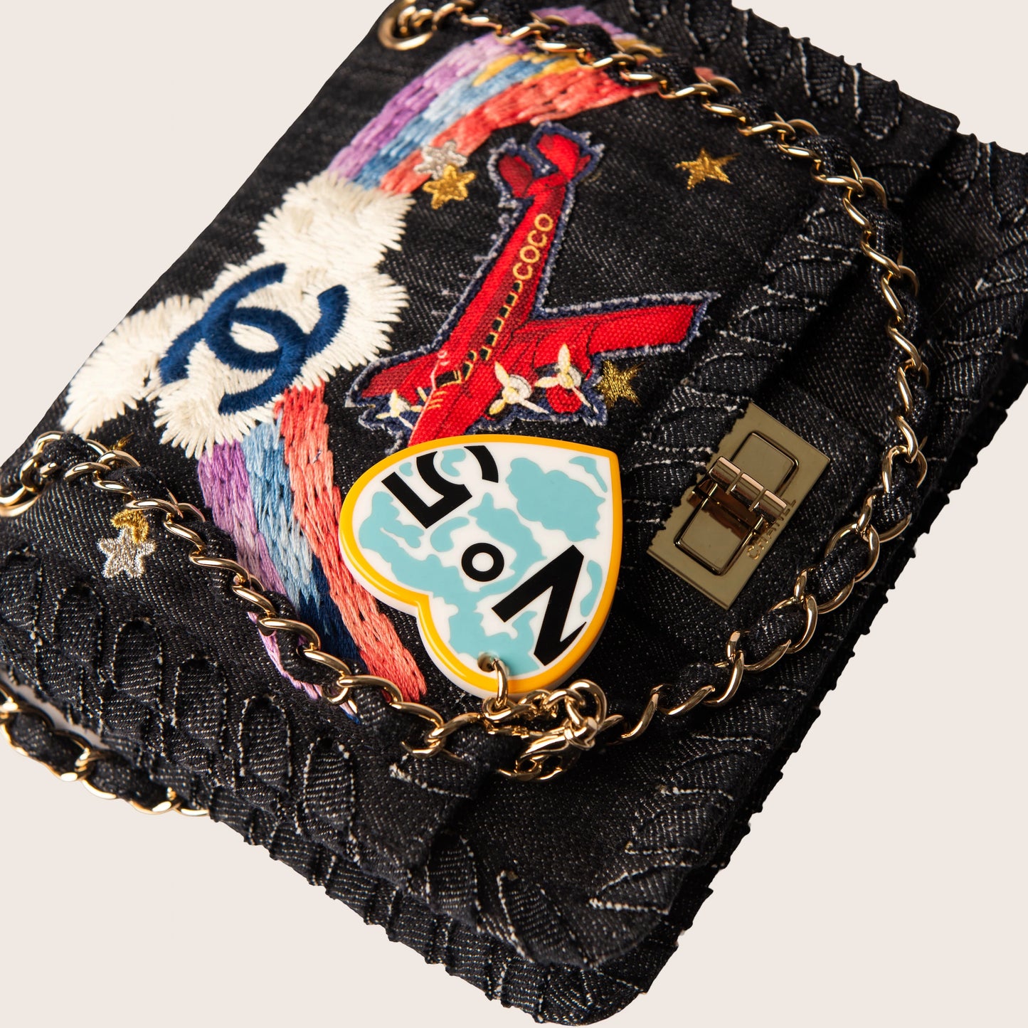 Chanel 2006 2.55 "Night Flight" Denim Shoulder Bag