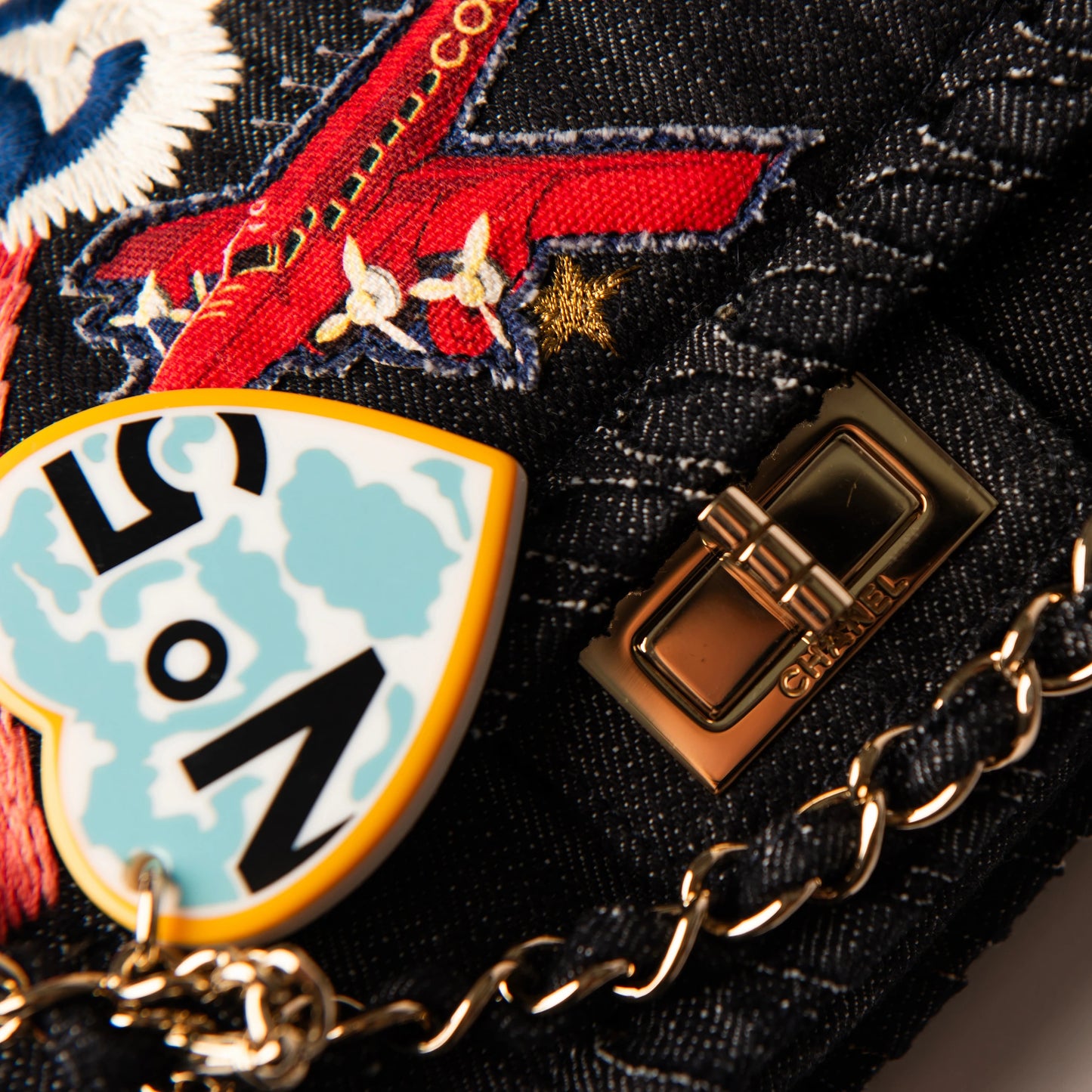 Chanel 2006 2.55 "Night Flight" Denim Shoulder Bag