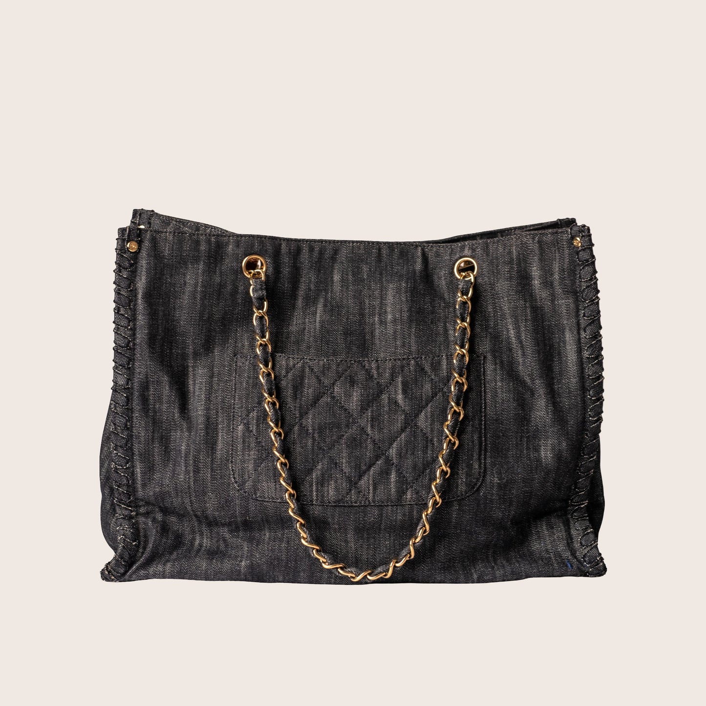 Chanel 2006 Airplane Denim Chain Tote