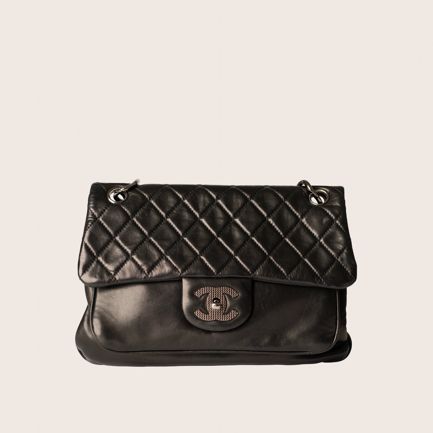 Chanel Chain-Mail Flap Bag - Black