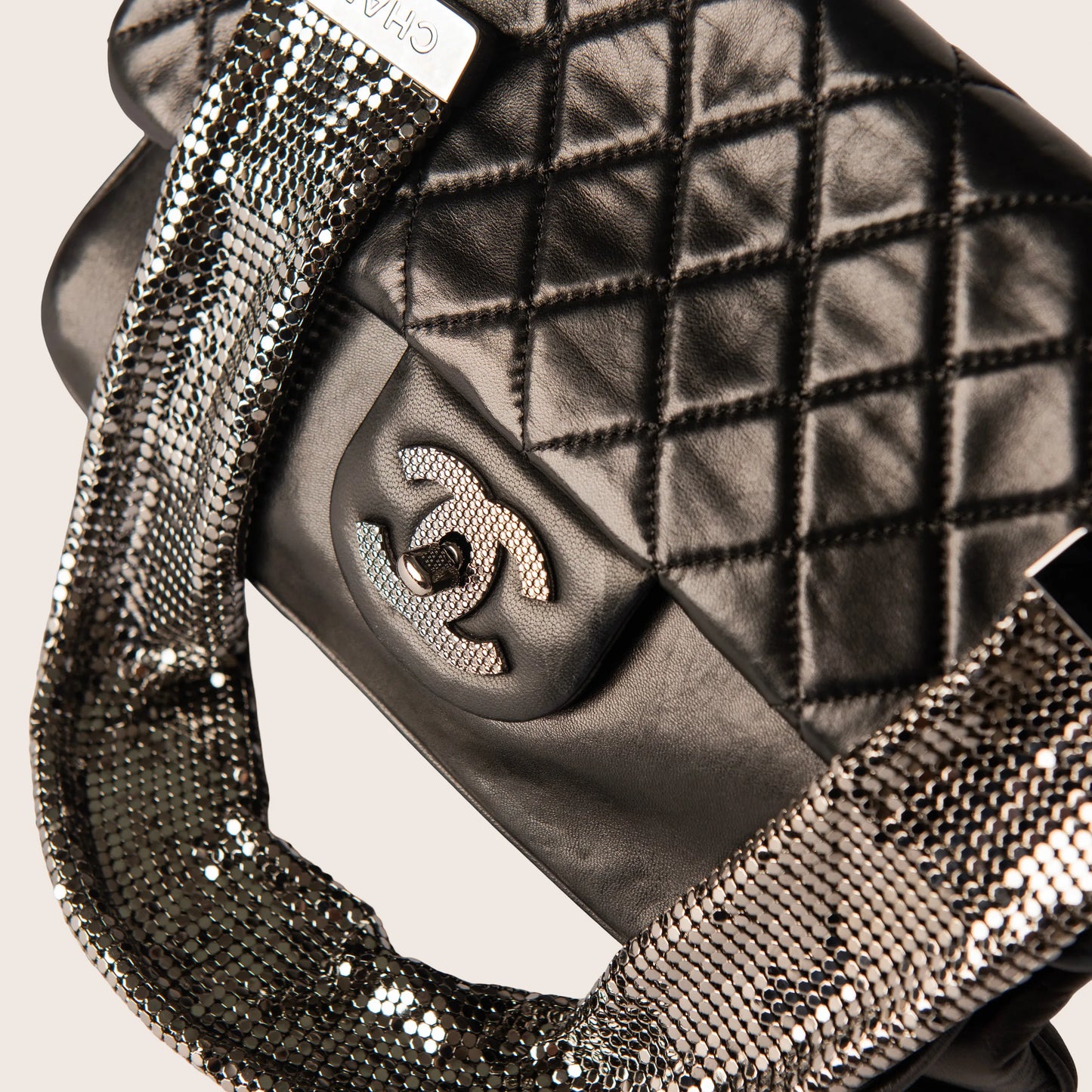 Chanel Chain-Mail Flap Bag - Black