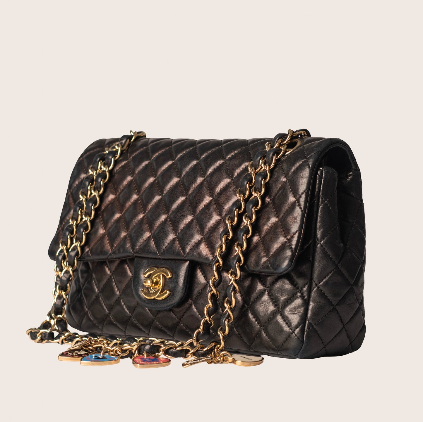 Chanel Valentine Hearts East West Single Flap Bag