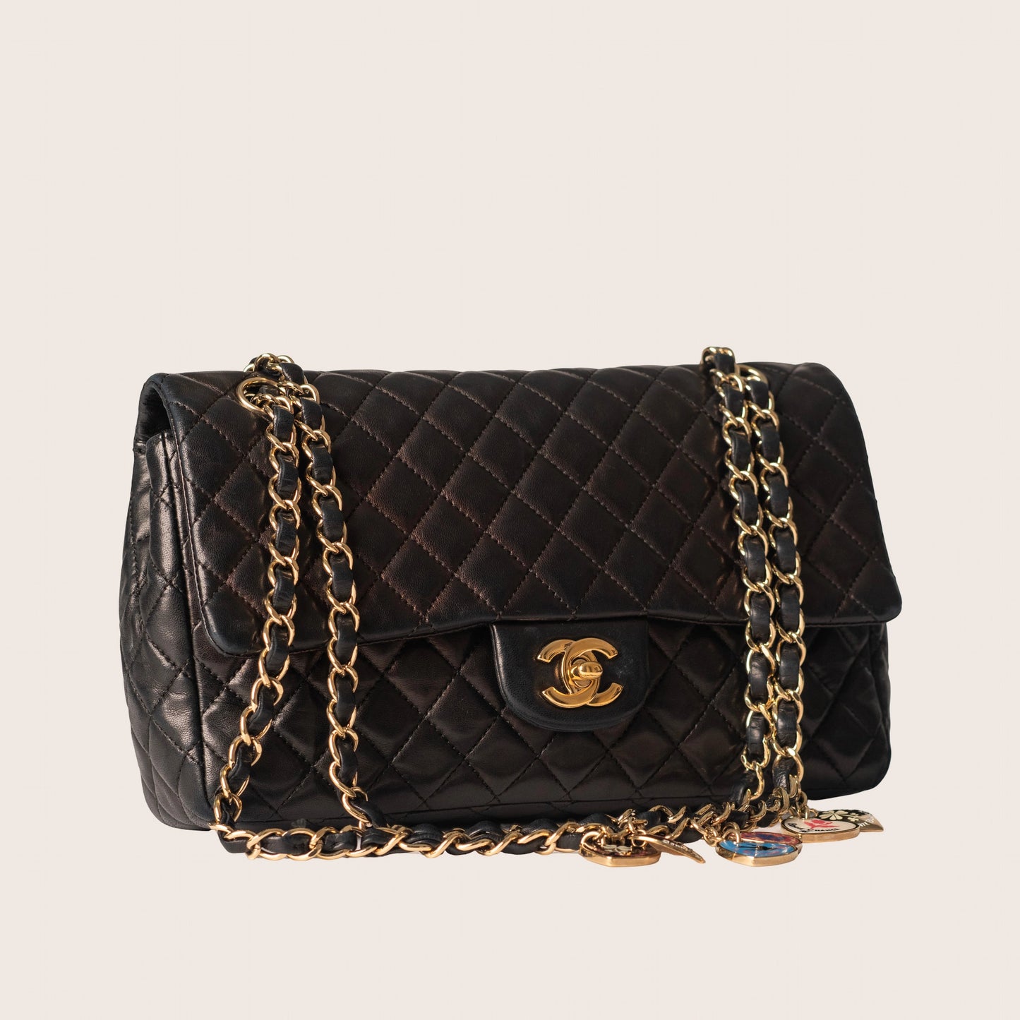 Chanel Valentine Hearts East West Single Flap Bag
