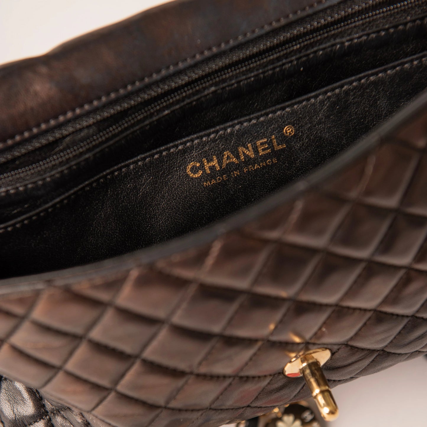 Chanel Valentine Hearts East West Single Flap Bag