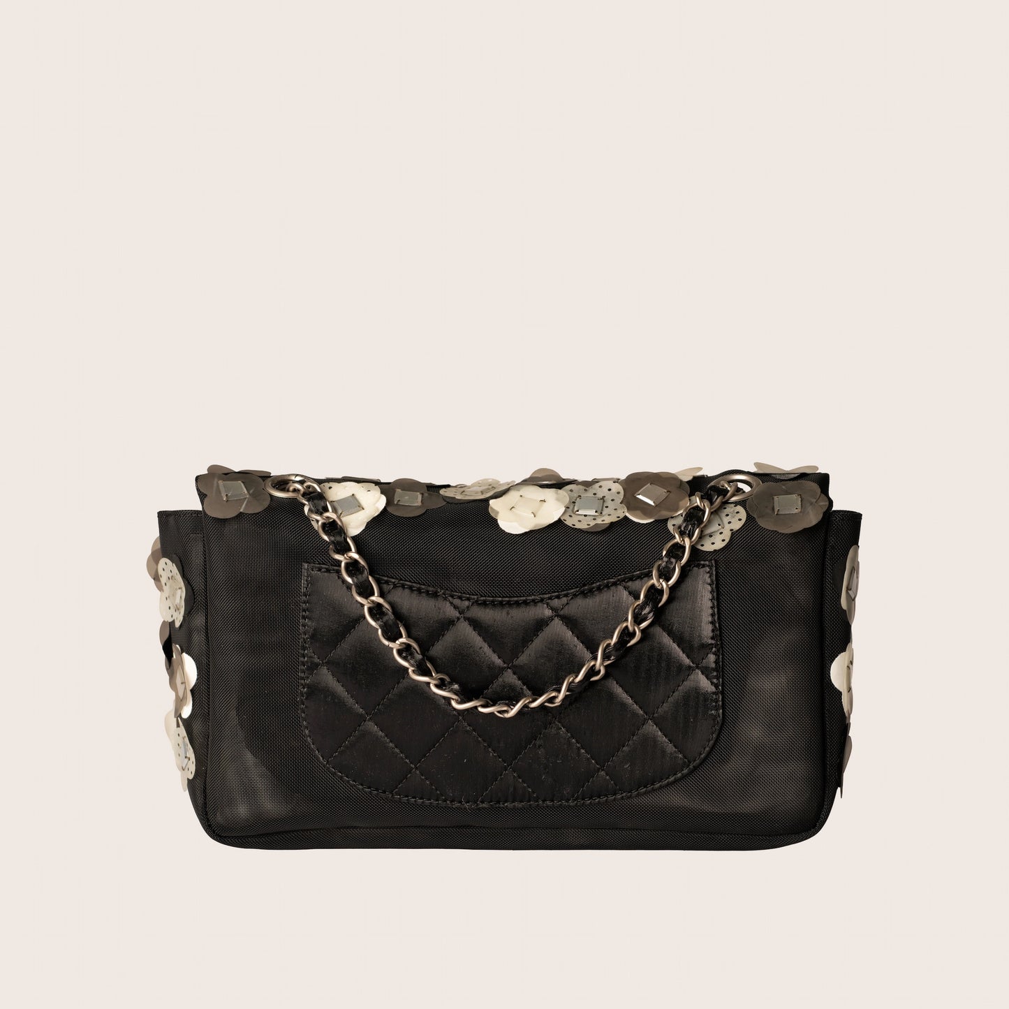 Chanel Mesh Paillette Sequin Flap Black