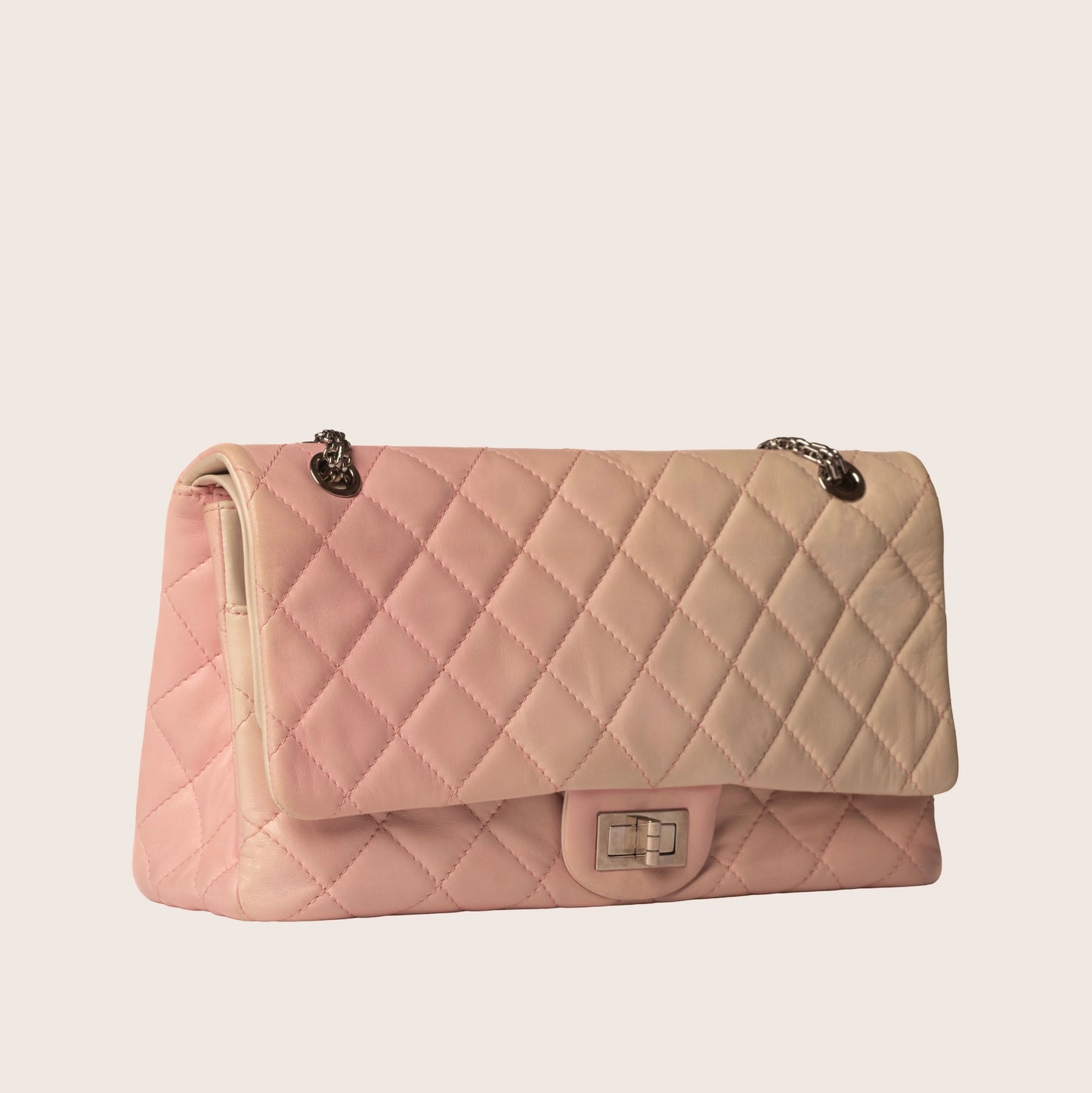 Chanel Degrade Pink Quilted Lambskin 2.55 Reissue 227 Flap Bag