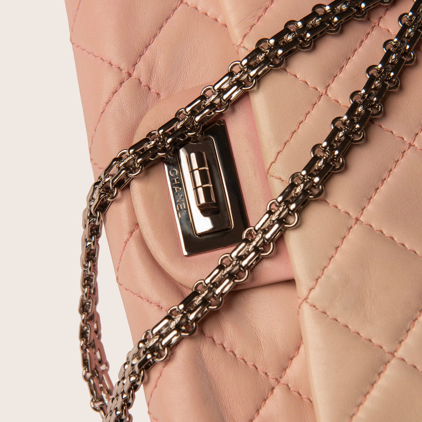 Chanel Degrade Pink Quilted Lambskin 2.55 Reissue 227 Flap Bag
