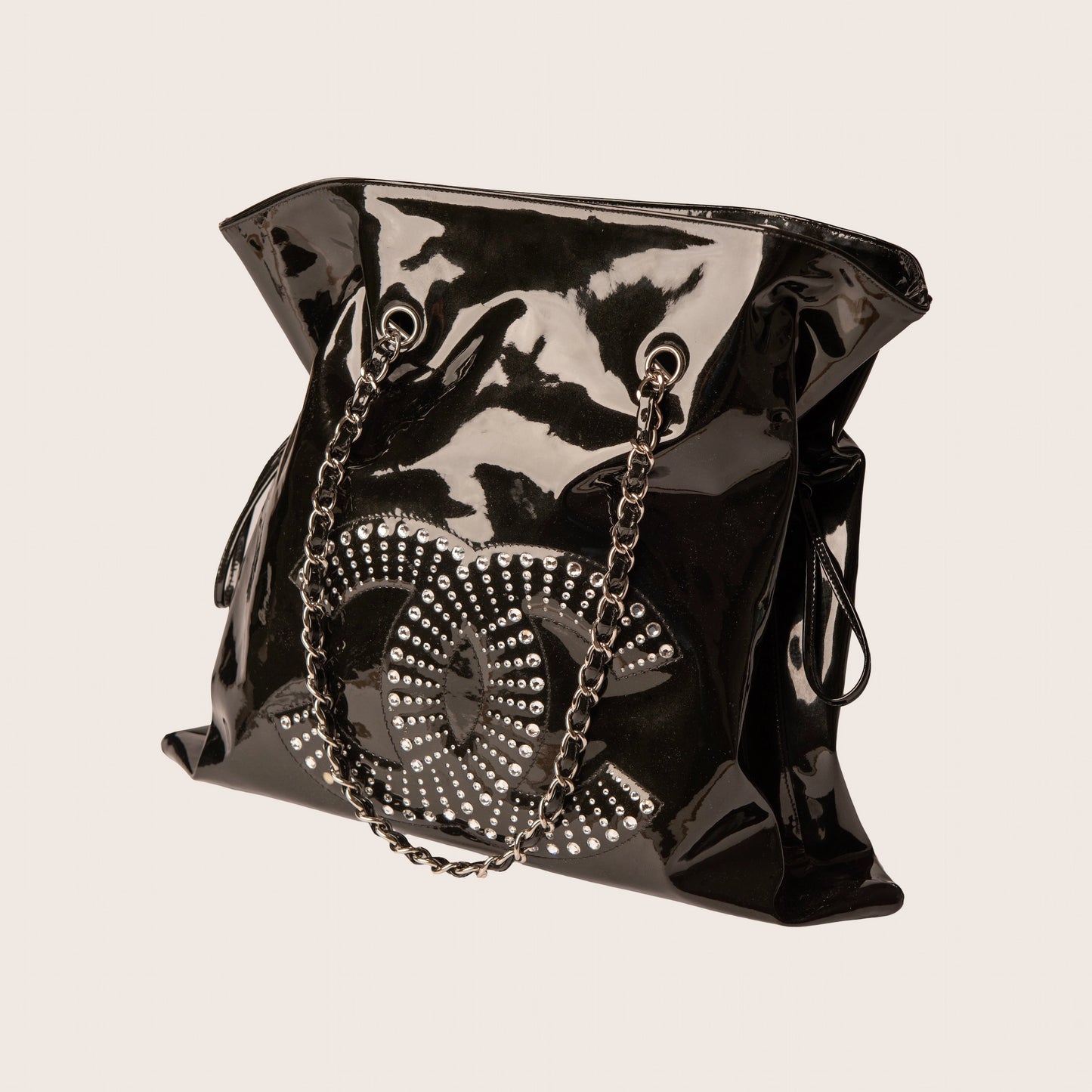 Chanel Patent Crystal Strass Bonbons Tote