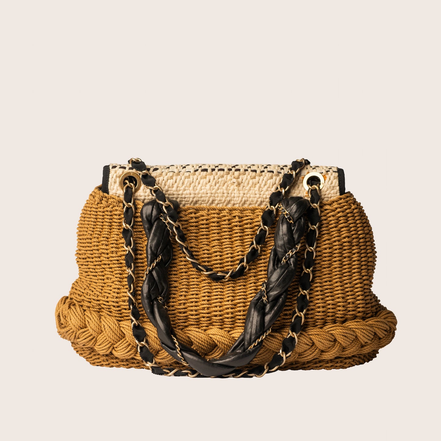 Chanel SS 2010 "Coco Country" Woven Straw Basket Bag