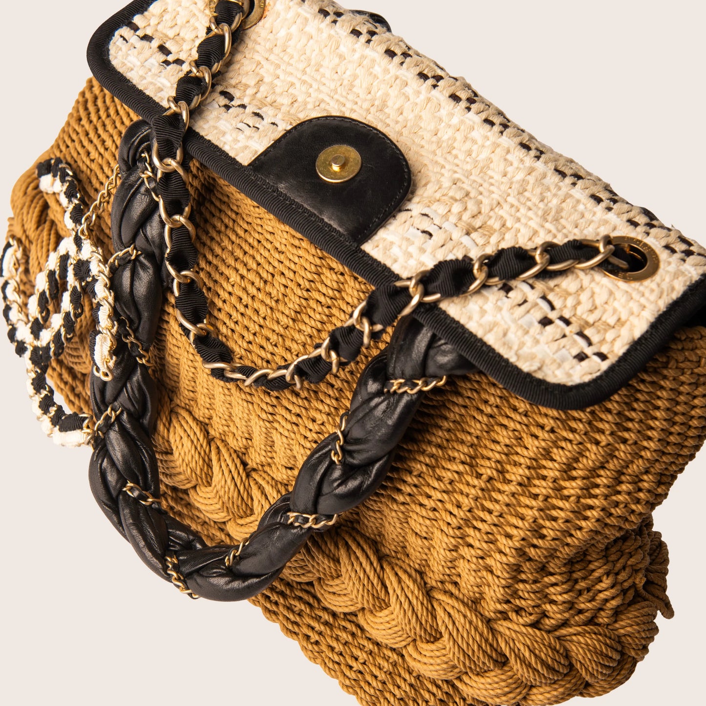 Chanel SS 2010 "Coco Country" Woven Straw Basket Bag