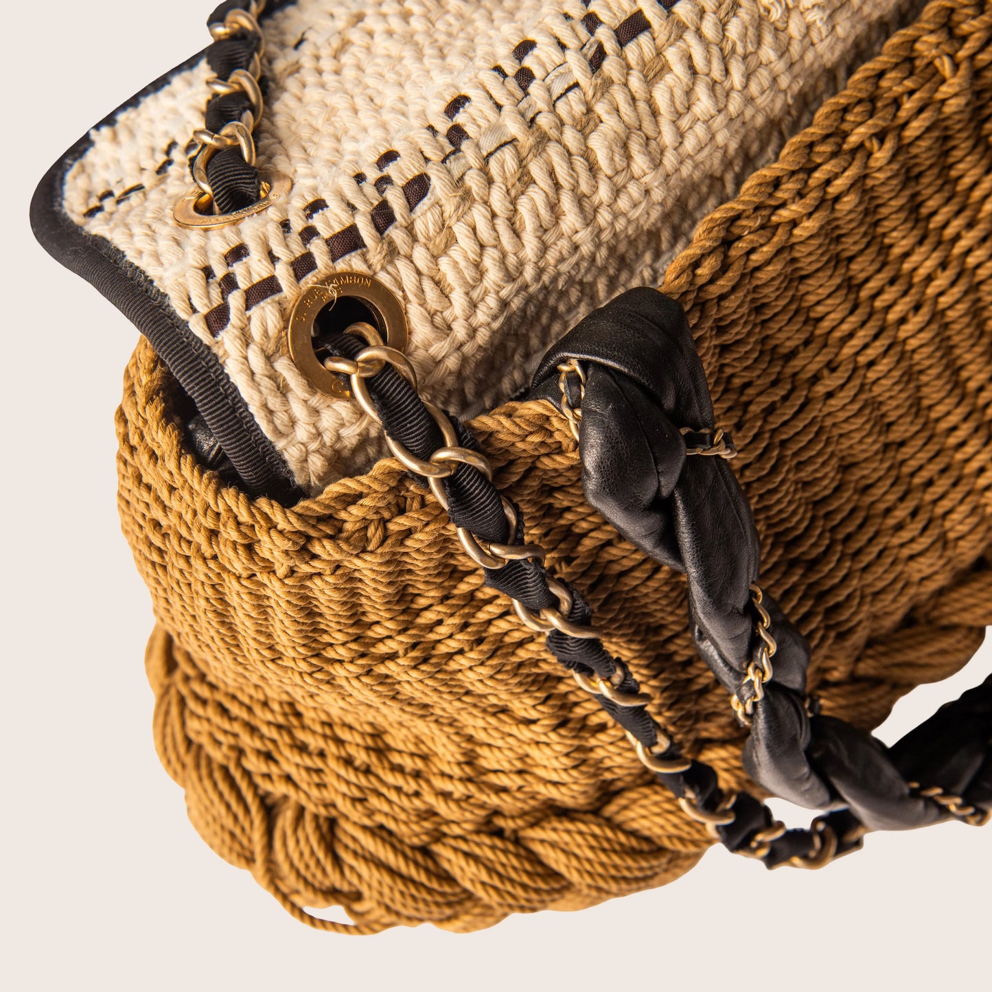Chanel SS 2010 "Coco Country" Woven Straw Basket Bag