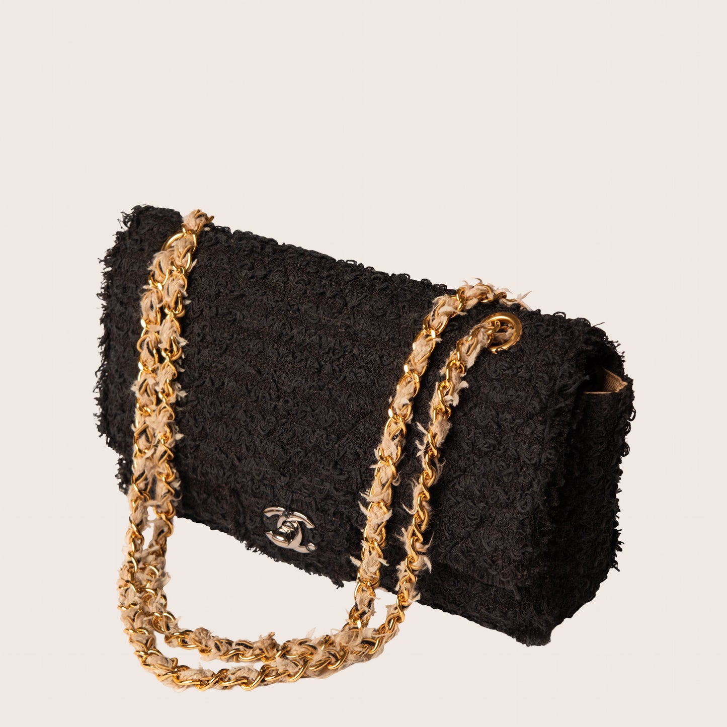 Chanel Tweed Matelassé Medium Flap Bag