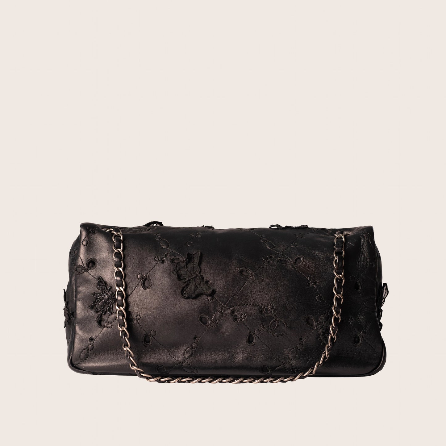 Chanel CaviarSkin Embroidered Chain Bag