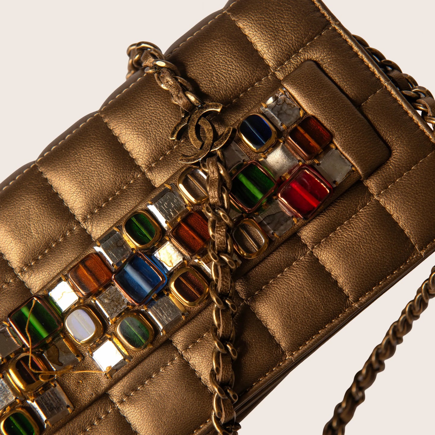 Chanel Paris-Byzance Jeweled Evening Bag - Gold