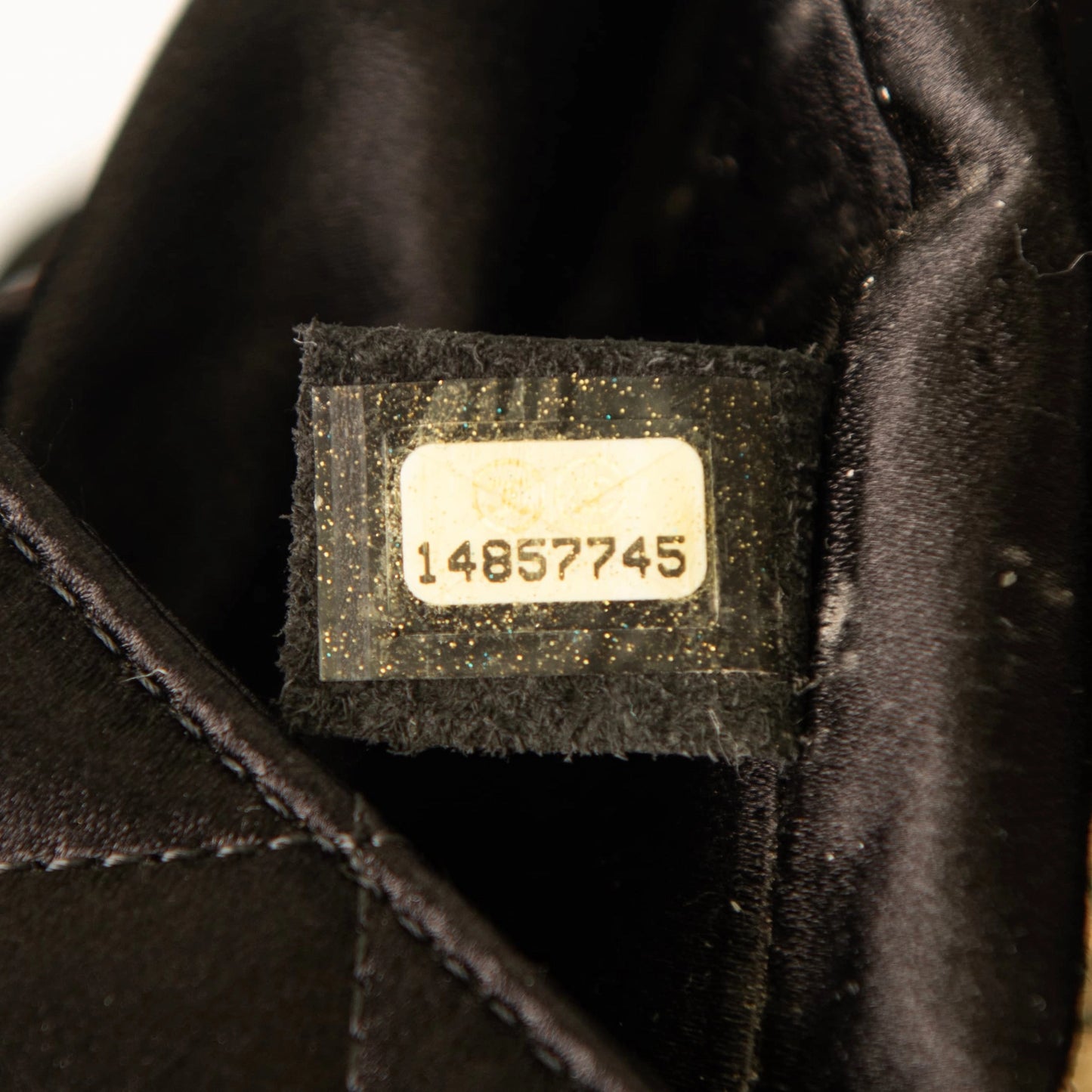 Chanel Satin CC Butterfly Clutch with Chain - Black