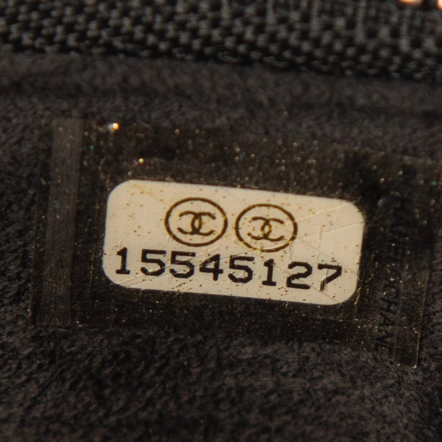 Chanel Black Quilted Leather Makeup Bag
