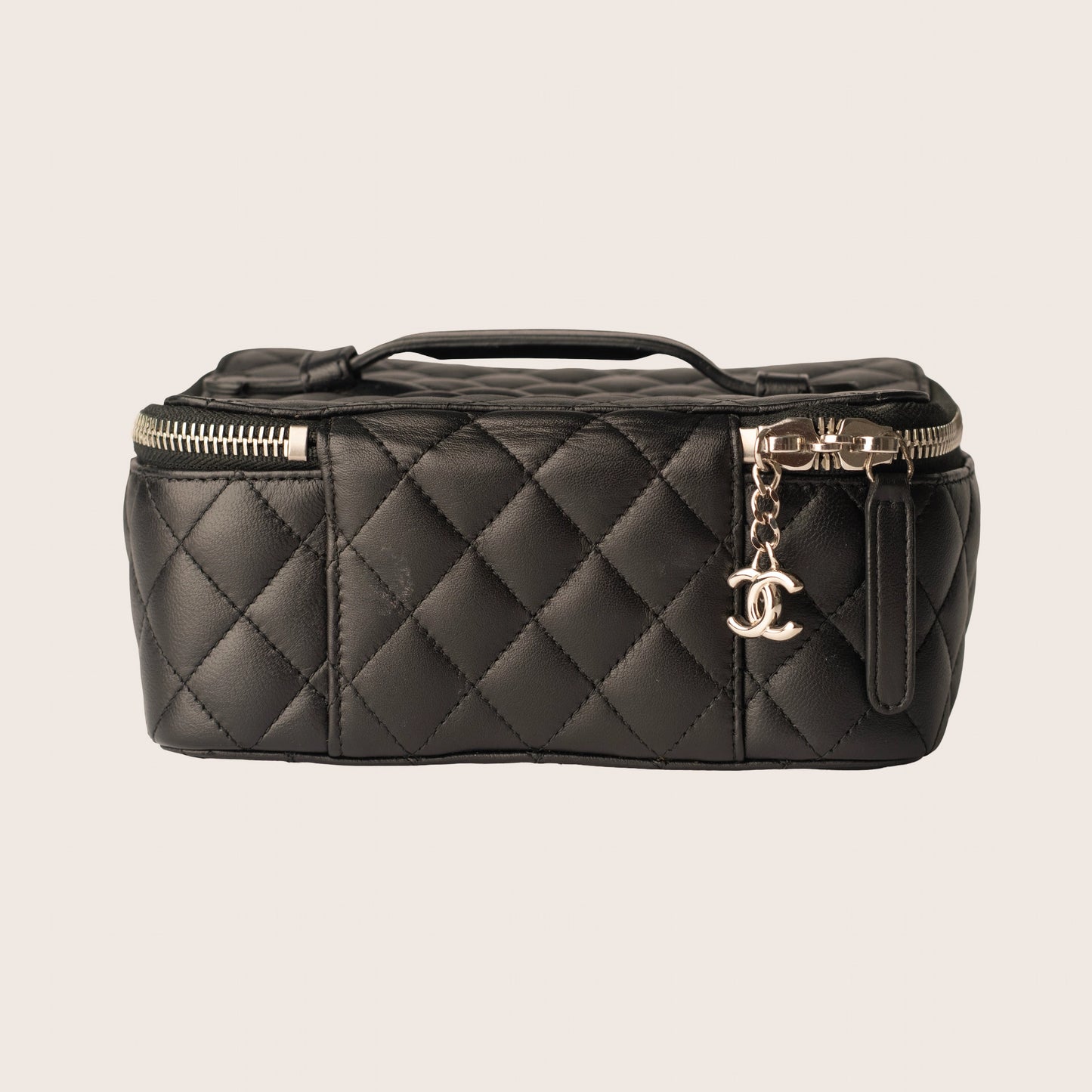 Chanel Caviar Quilted Large Vanity Pouch in Black