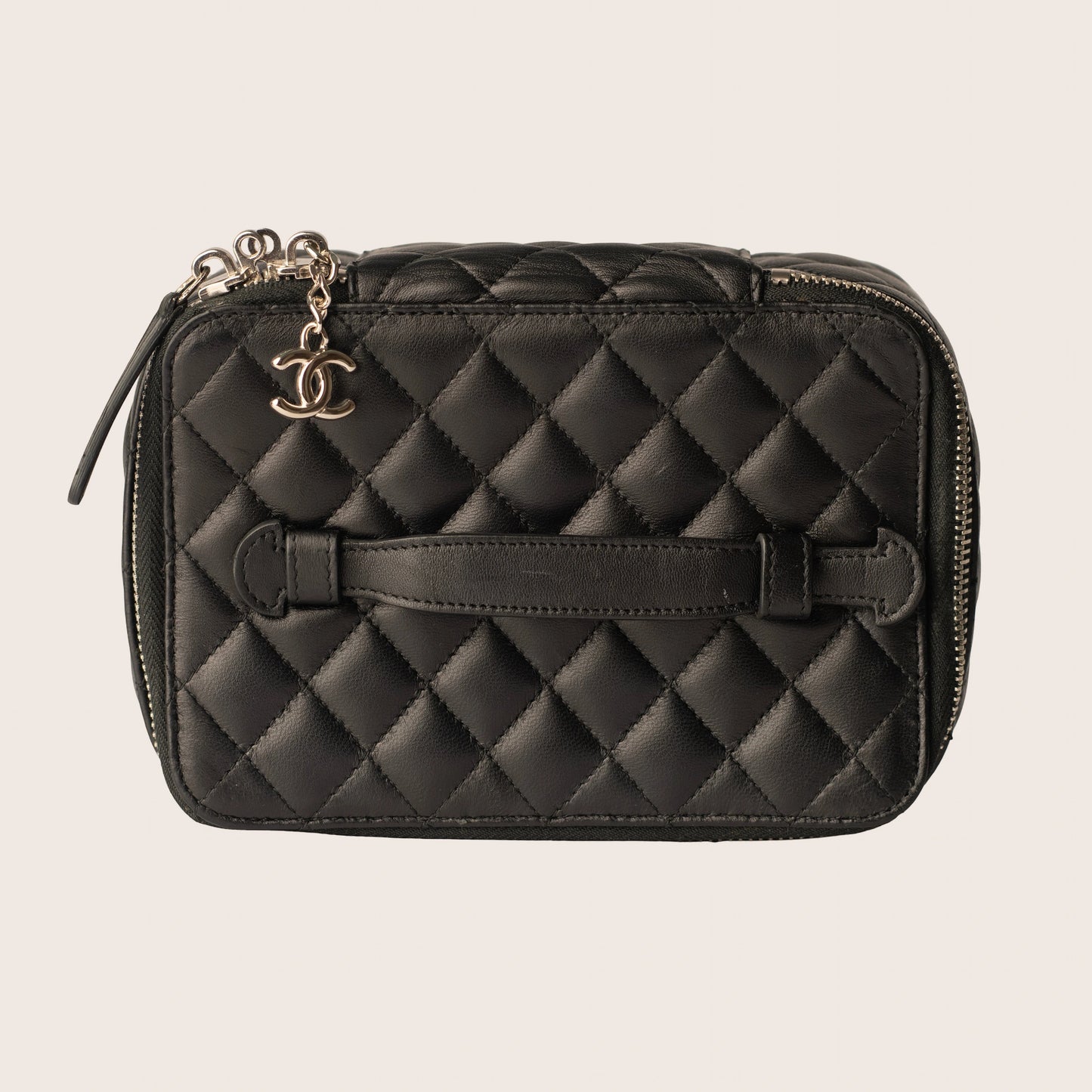 Chanel Caviar Quilted Large Vanity Pouch in Black