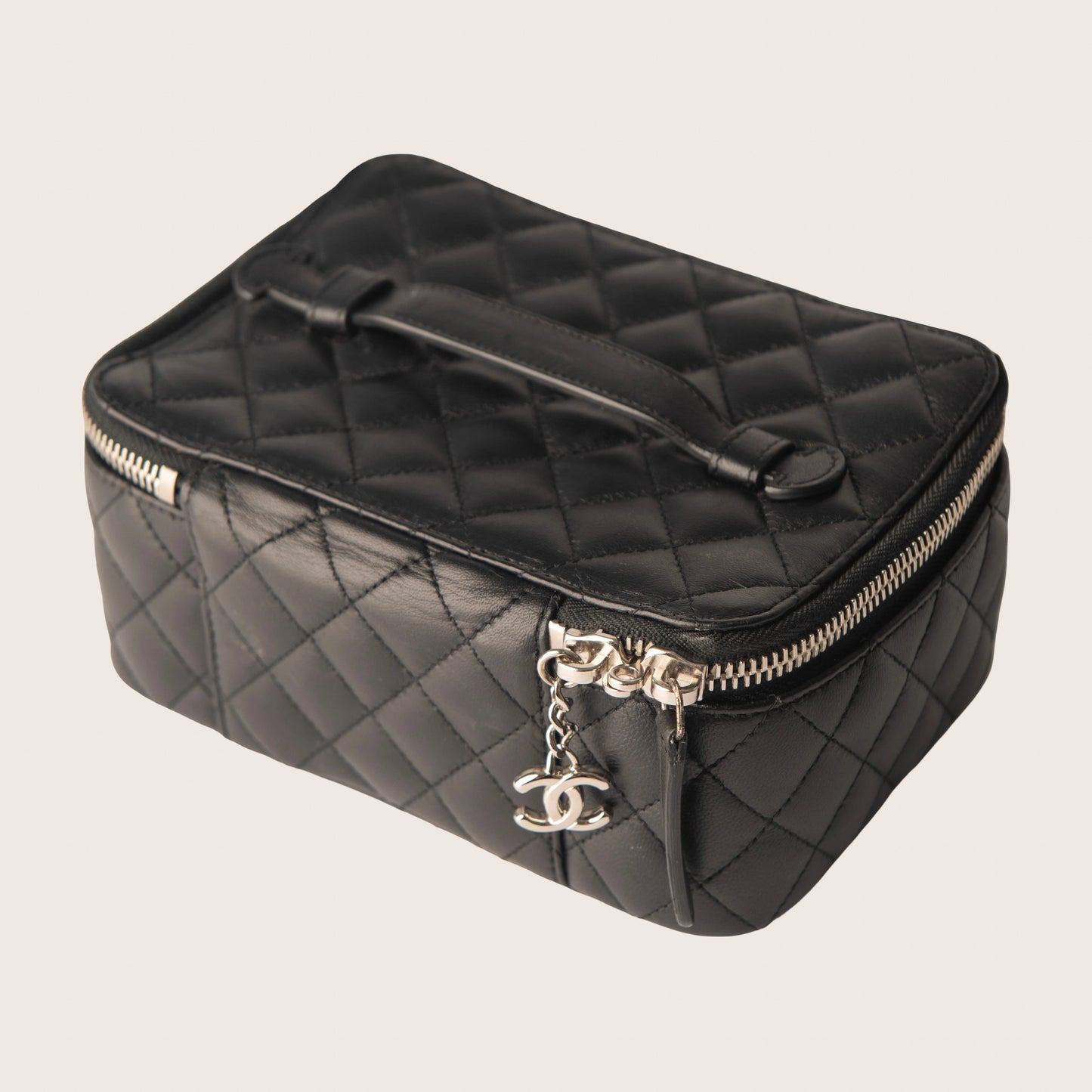 Chanel Caviar Quilted Large Vanity Pouch in Black