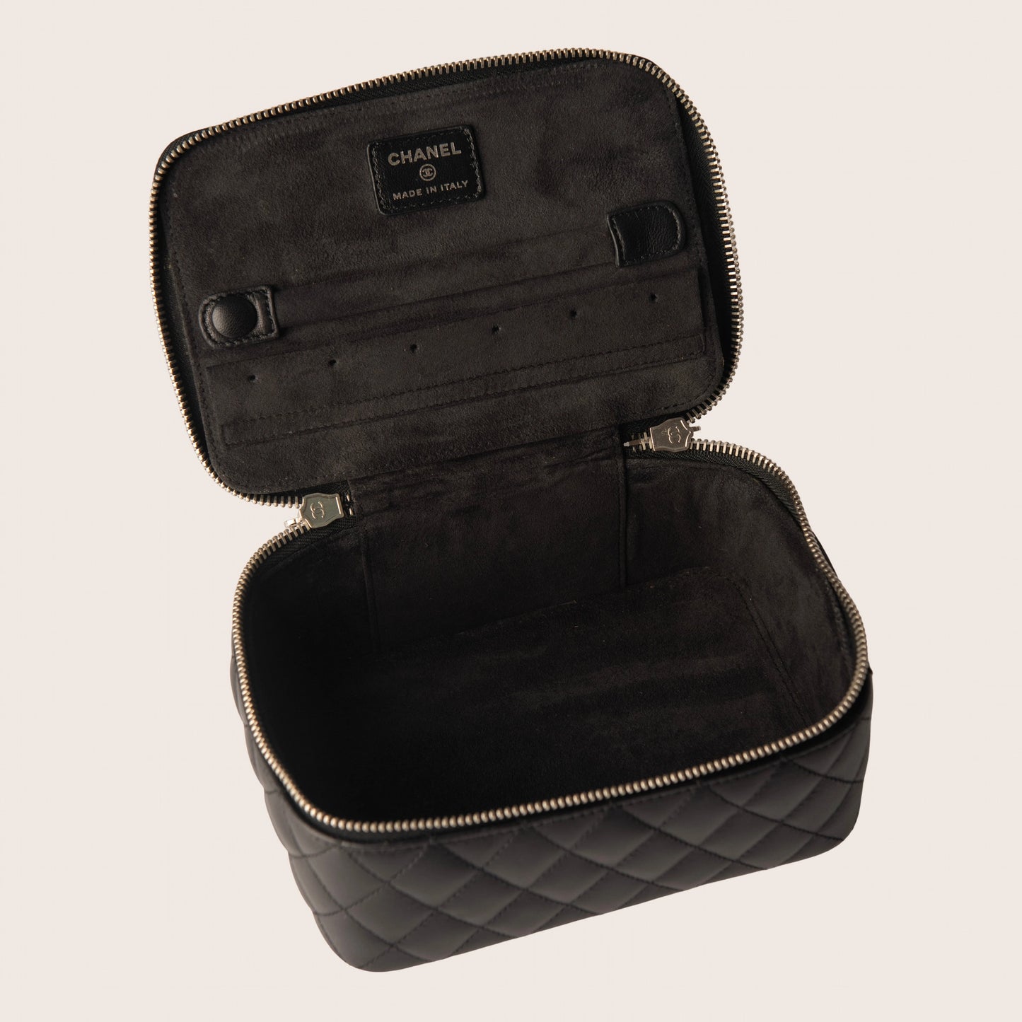 Chanel Caviar Quilted Large Vanity Pouch in Black