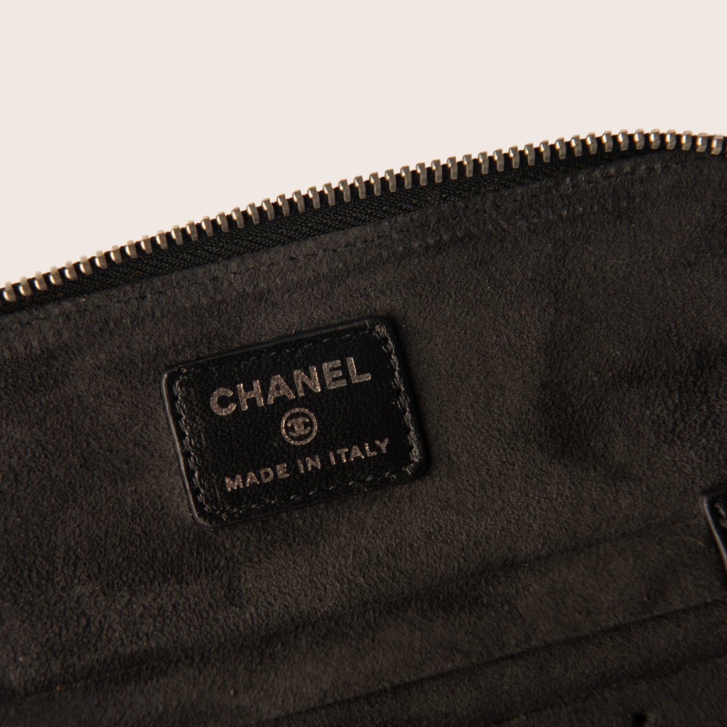 Chanel Caviar Quilted Large Vanity Pouch in Black