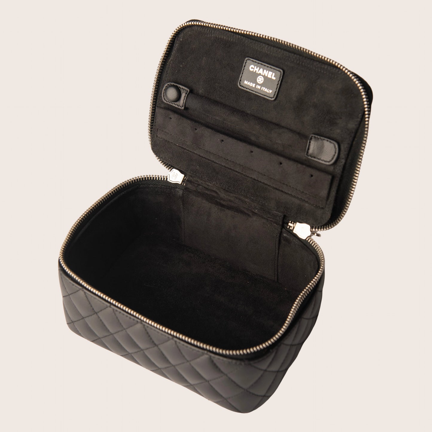 Chanel Caviar Quilted Large Vanity Pouch in Black