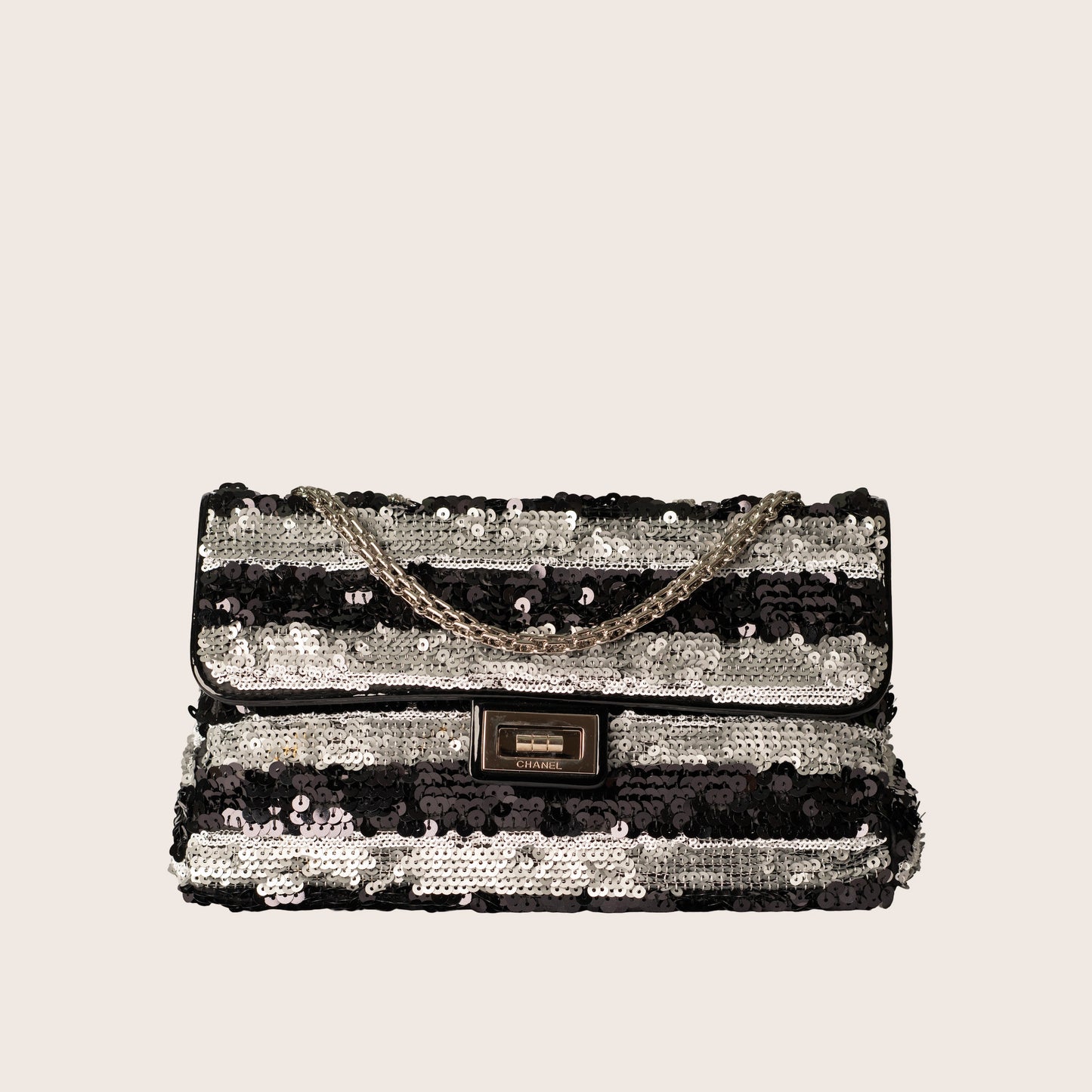 Chanel Sequin Reissue Flap Bag - Black