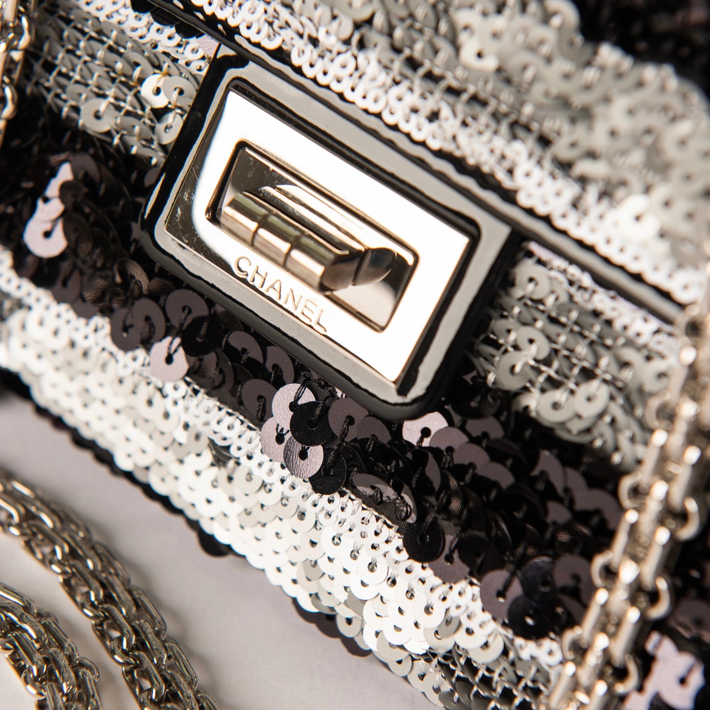 Chanel Sequin Reissue Flap Bag - Black