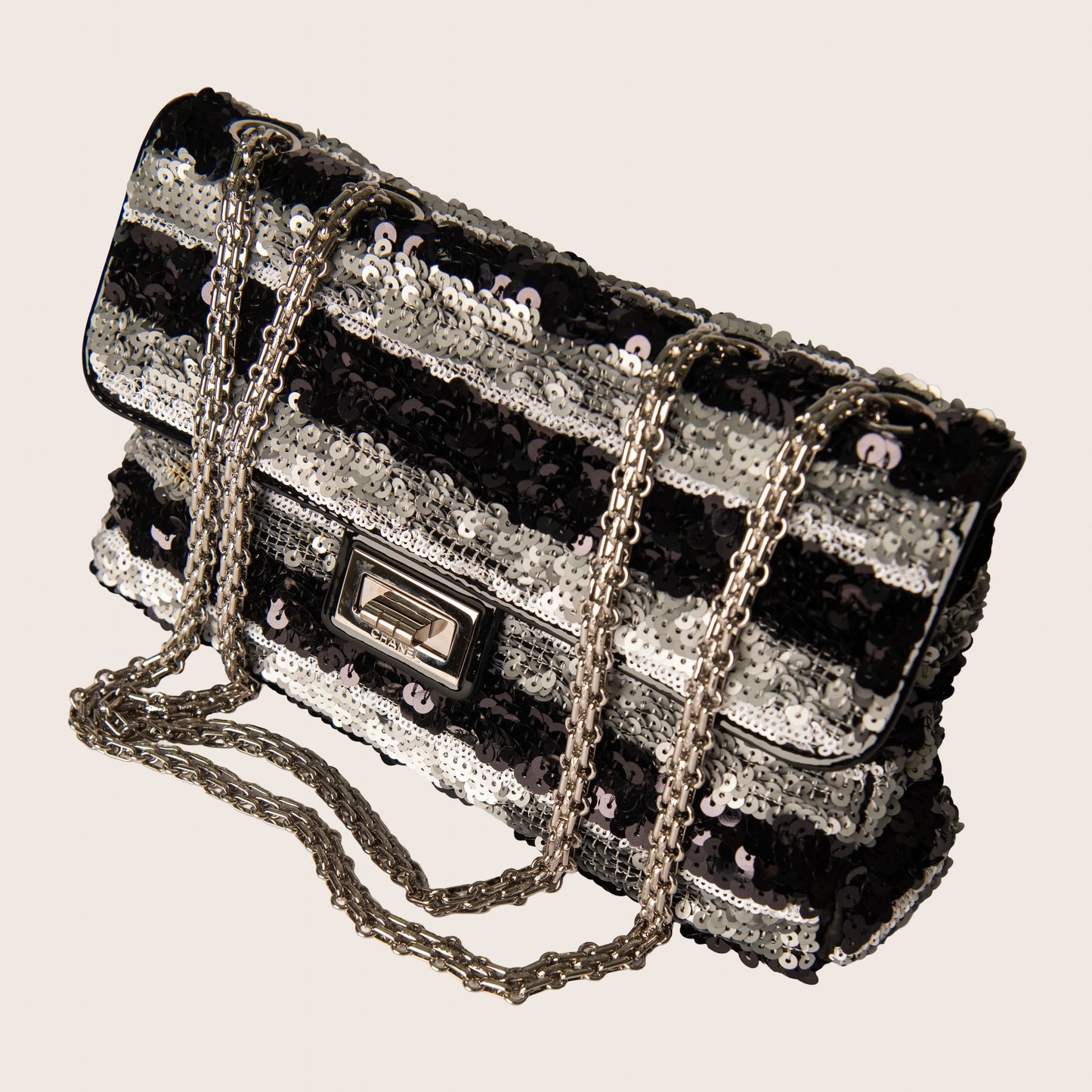 Chanel Sequin Reissue Flap Bag - Black