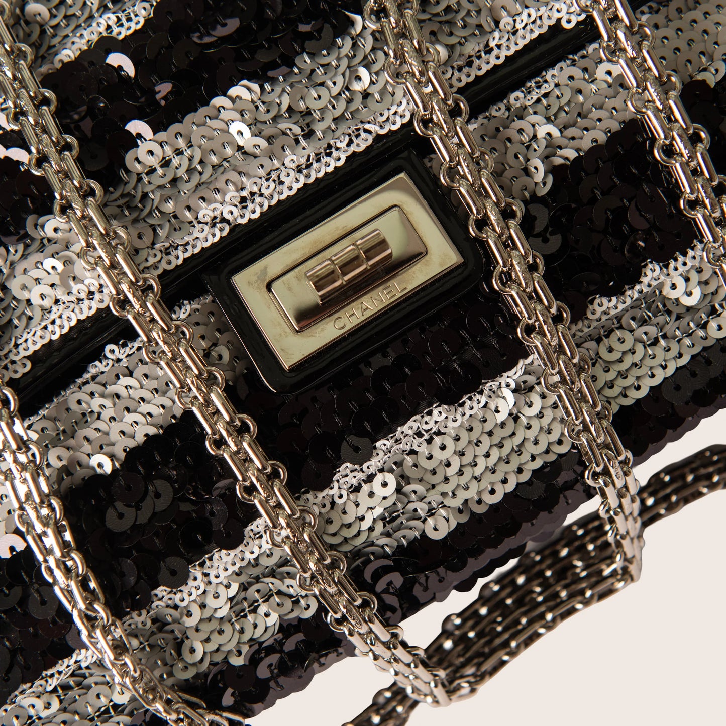 Chanel Sequin Reissue Flap Bag - Black