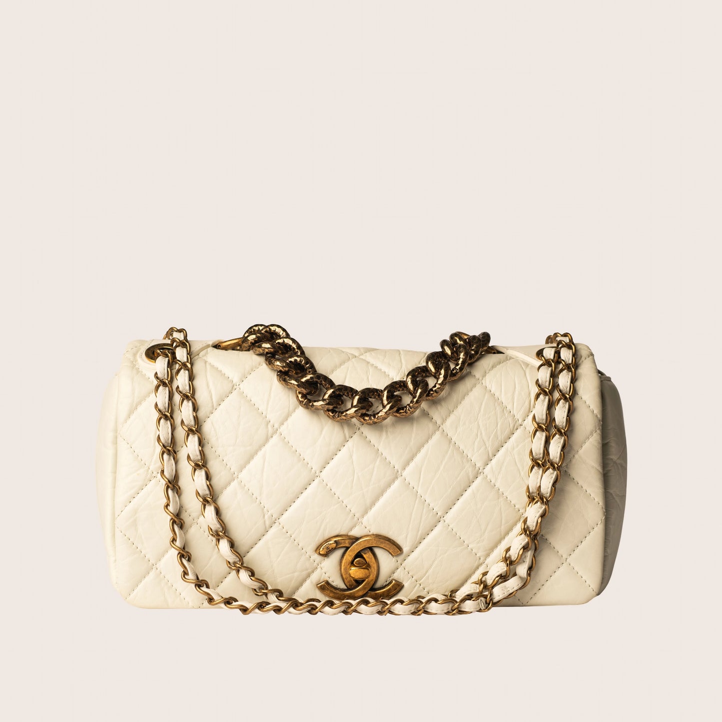 Chanel White Paris-Bombay Pondichery Flap Bag
