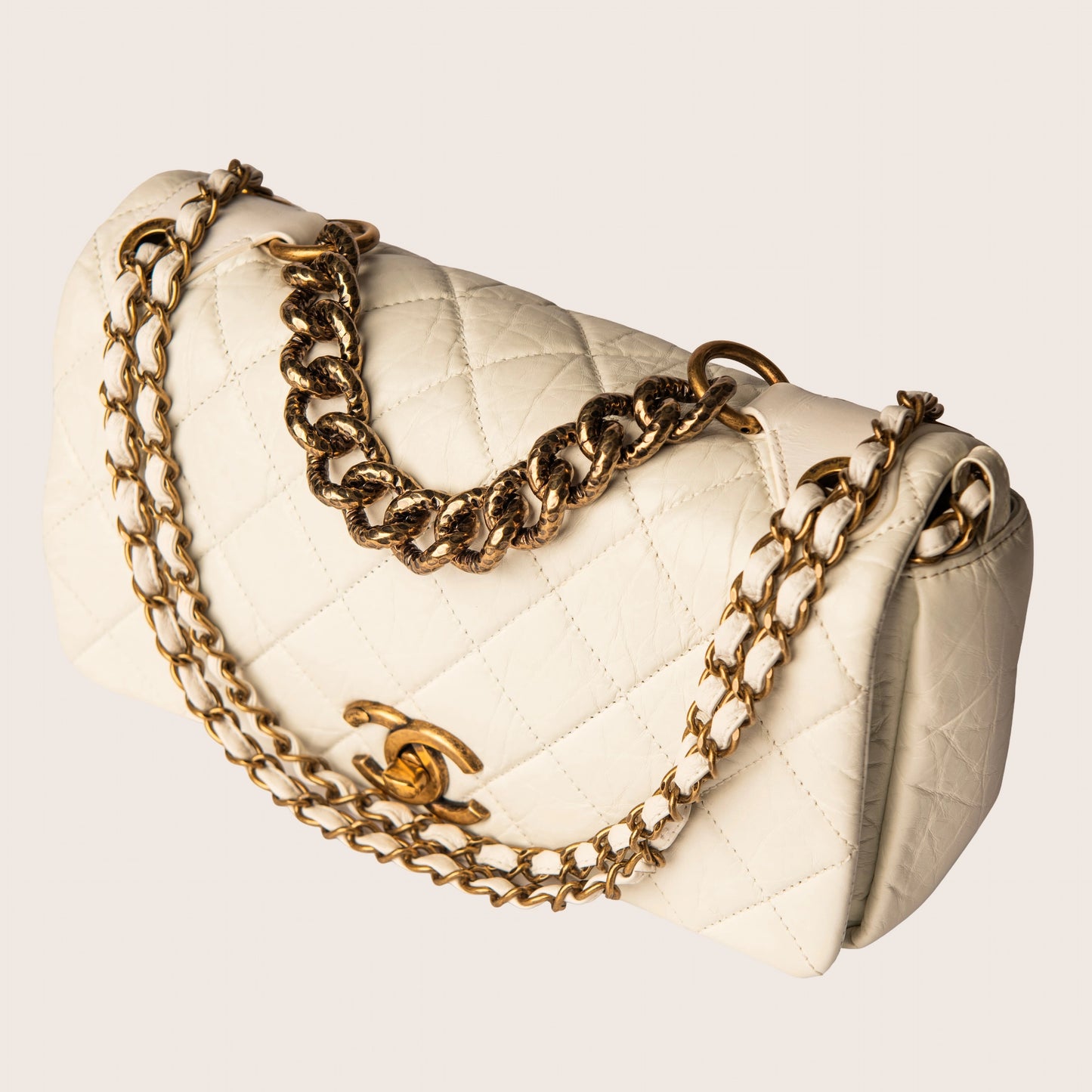 Chanel White Paris-Bombay Pondichery Flap Bag