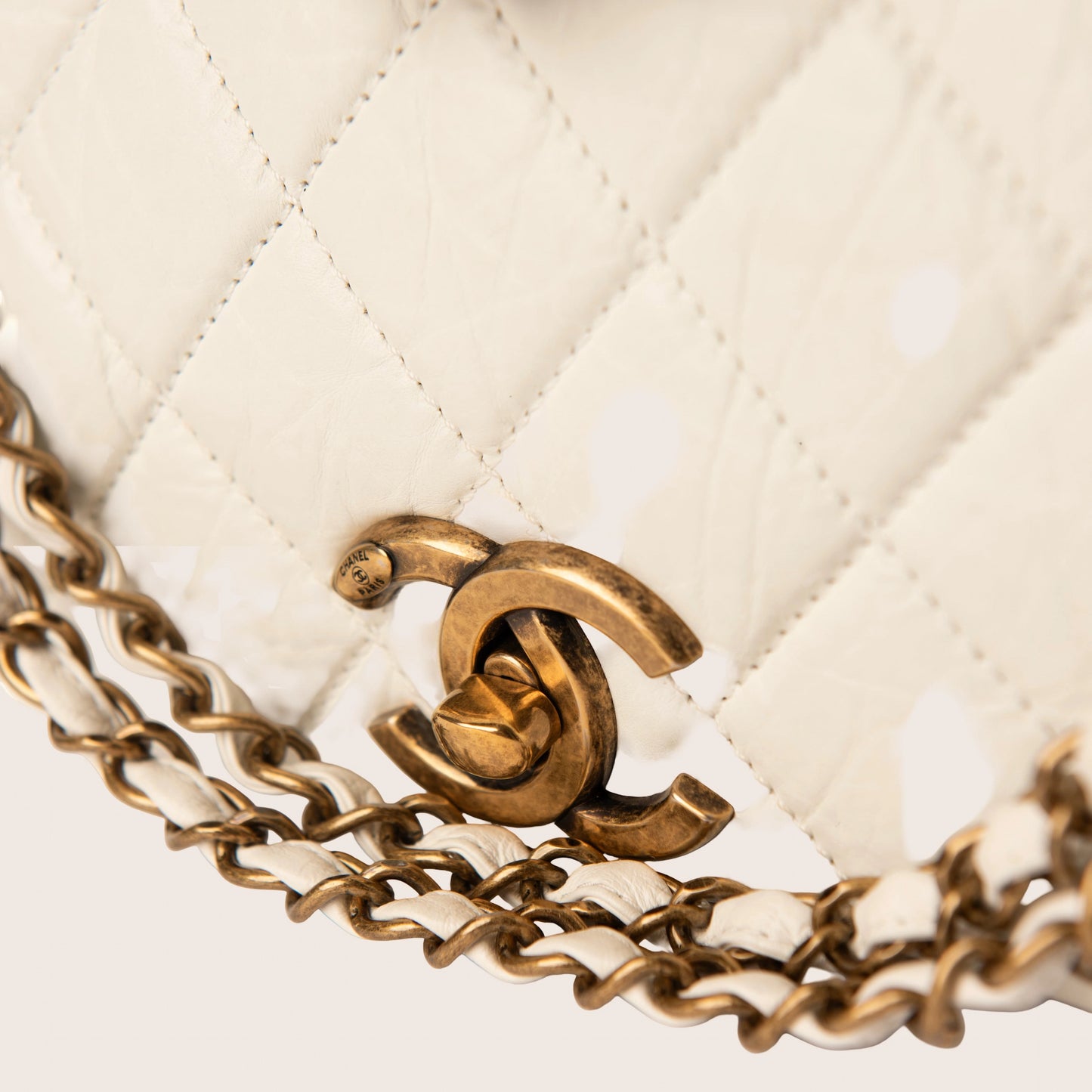 Chanel White Paris-Bombay Pondichery Flap Bag