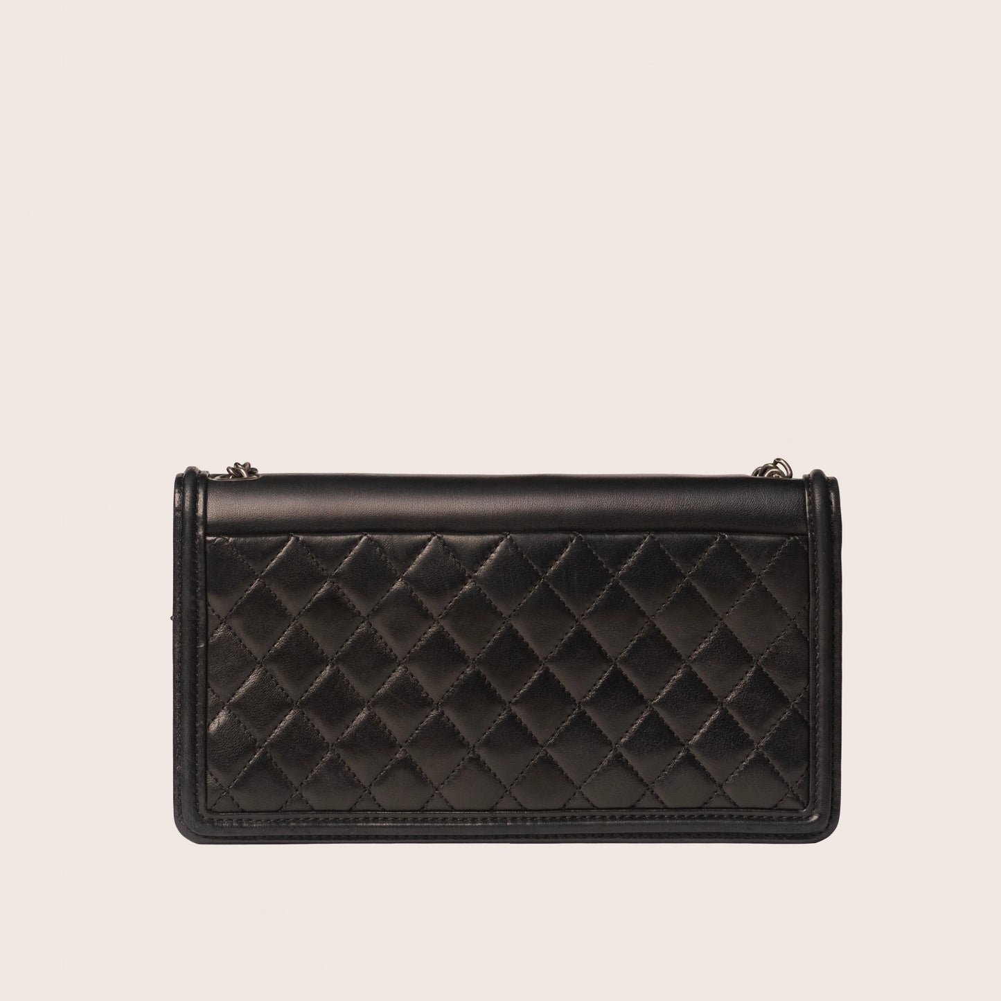 Chanel Black Leather & Plexiglass Boy Lego Brick Flap Bag