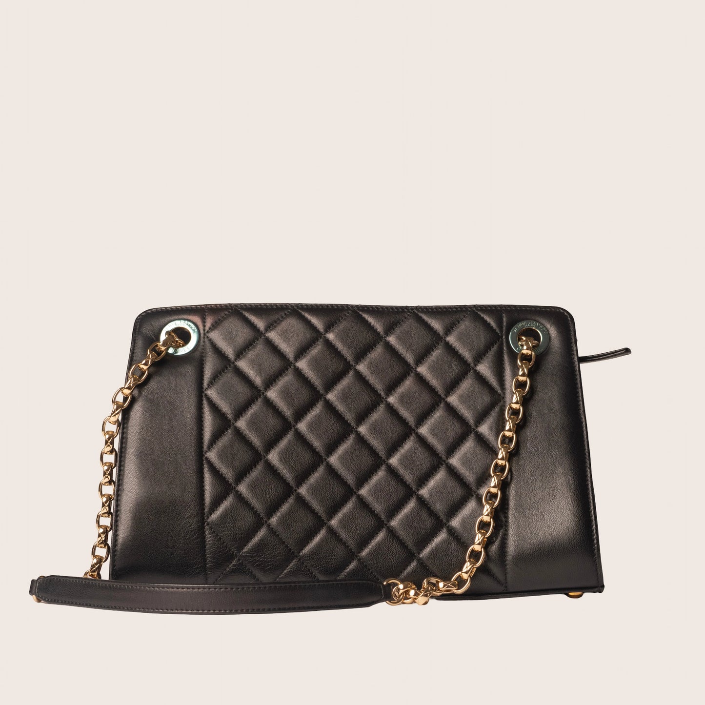 Chanel Black Quilted Leather Chic With Me Flap Shoulder Bag
